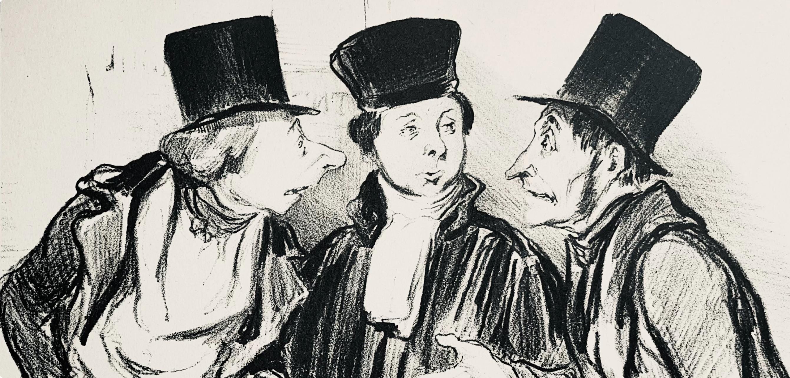 Honoré Daumier, Composition, Honoré Daumier, Law and Justice, Limited Edition Lithograph