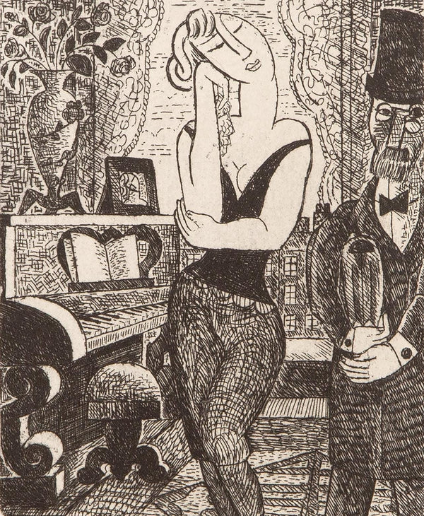 Marcel Gromaire, Composition, Vers un monde volage, Limited Edition Etching