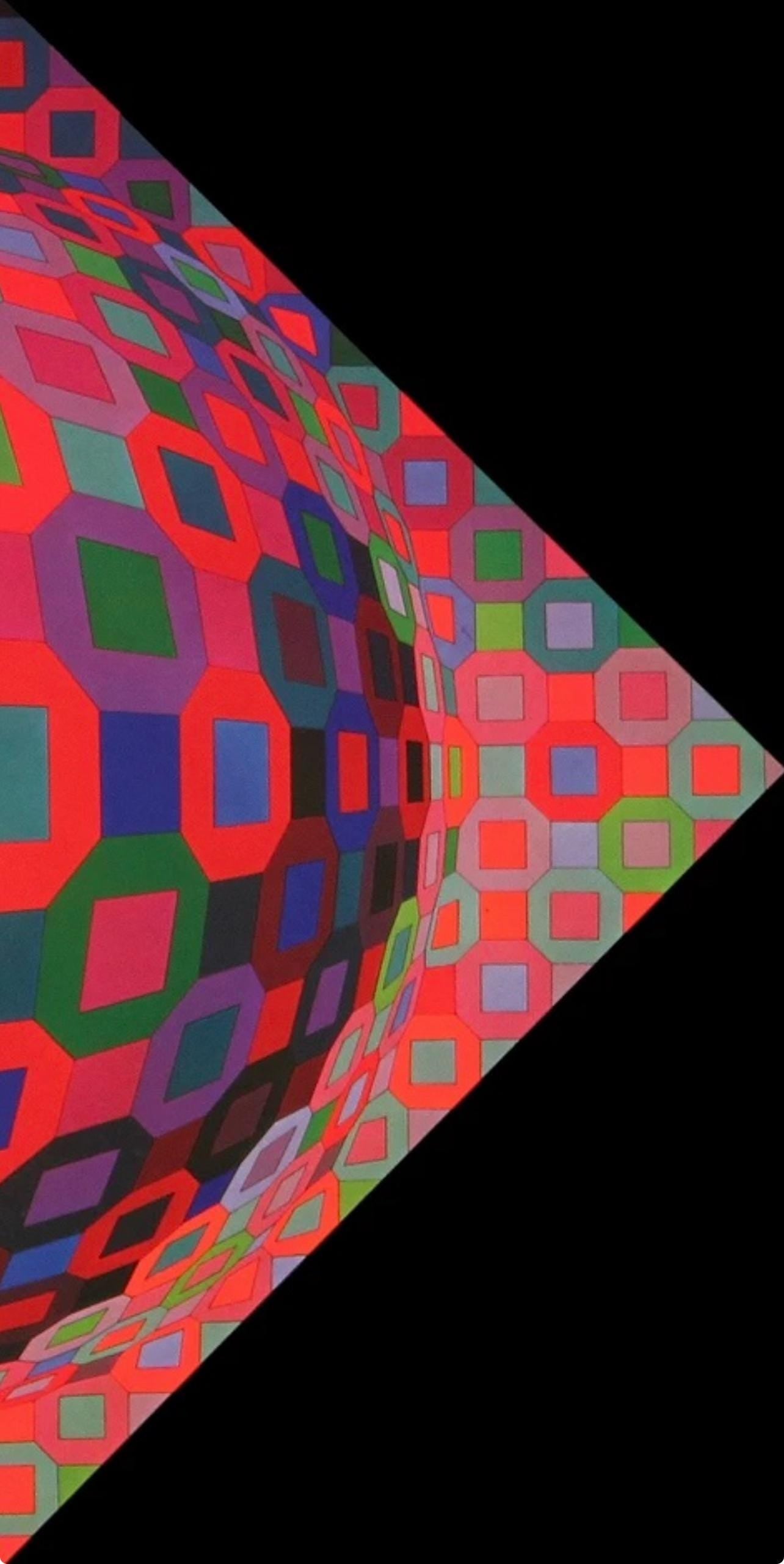 Victor Vasarely, Composition, Octogone, Limited Edition Héliogravure