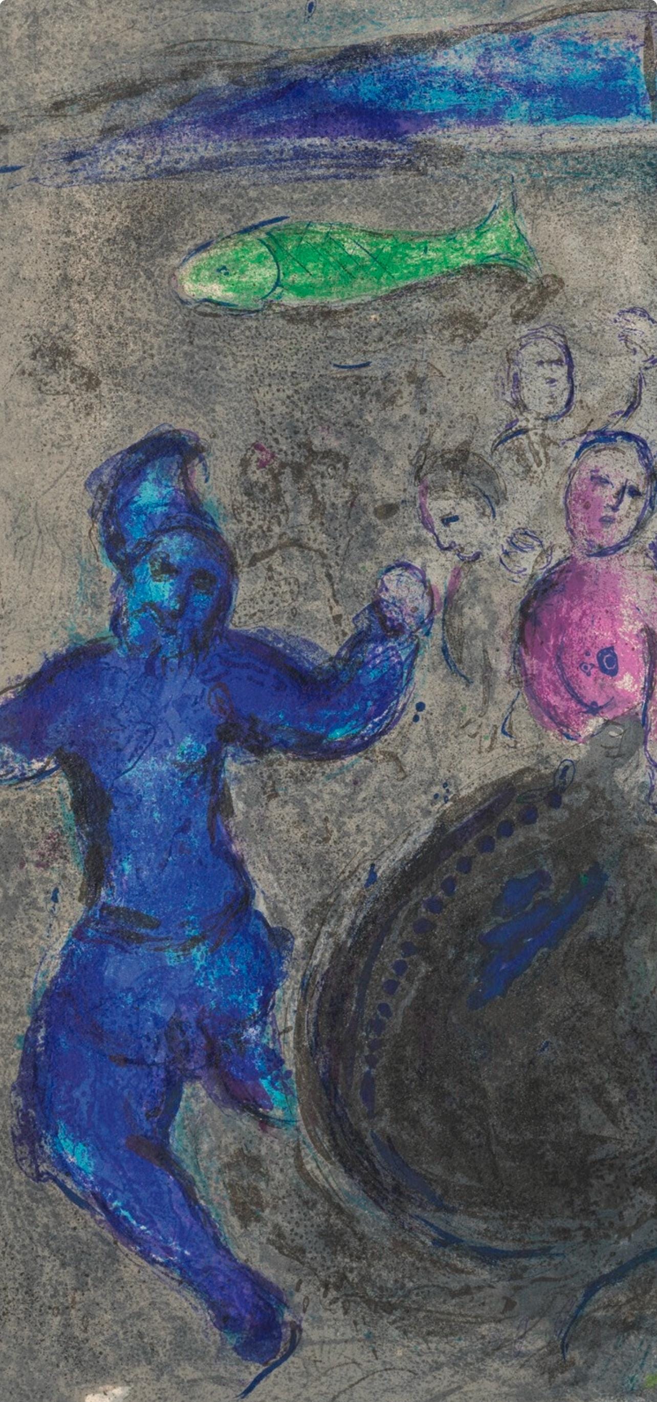 Marc Chagall, Le Songe du Capitaine Bryaxis, Daphnis et Chloé, Limited Edition Héliogravure