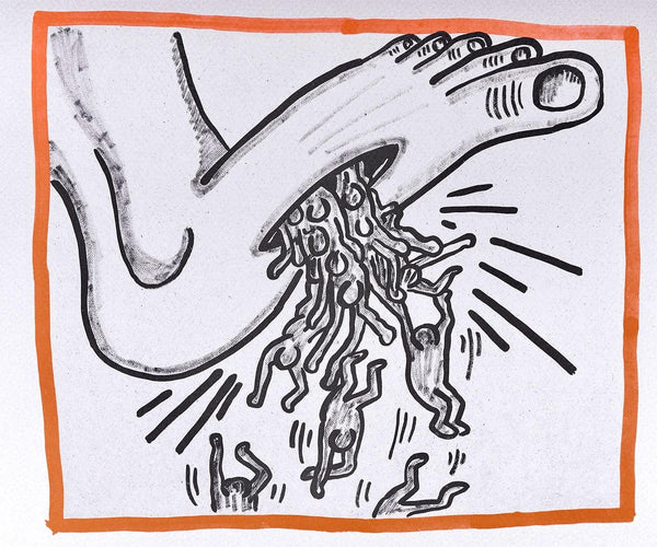 Keith Haring, Composition, Against All Odds, Limited Edition Lithograph