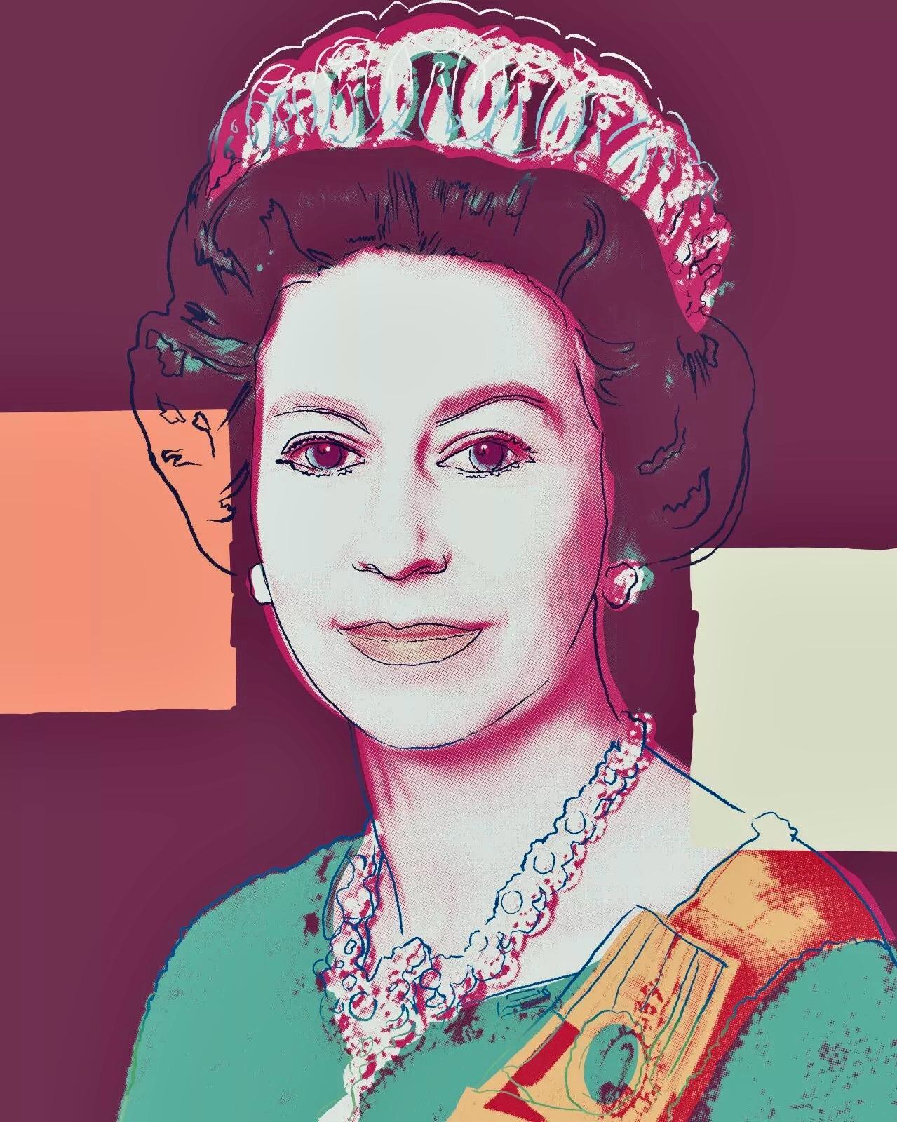 Andy Warhol, Queen Elizabeth II, nº334, nº335, nº336, nº337, Suite of Four, Official Limited Edition, Sunday B. Morning, Silkscreens