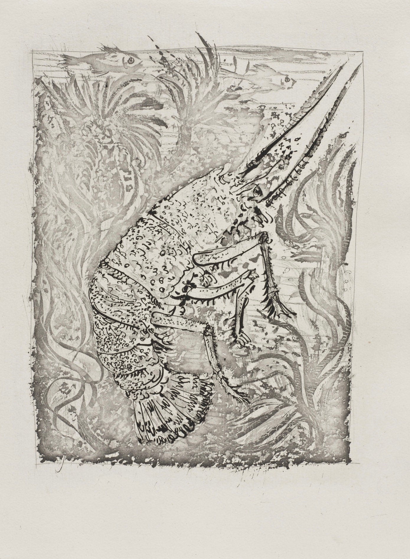 Pablo Picasso, La Langouste, Histoire naturelle, Limited Edition Lithograph