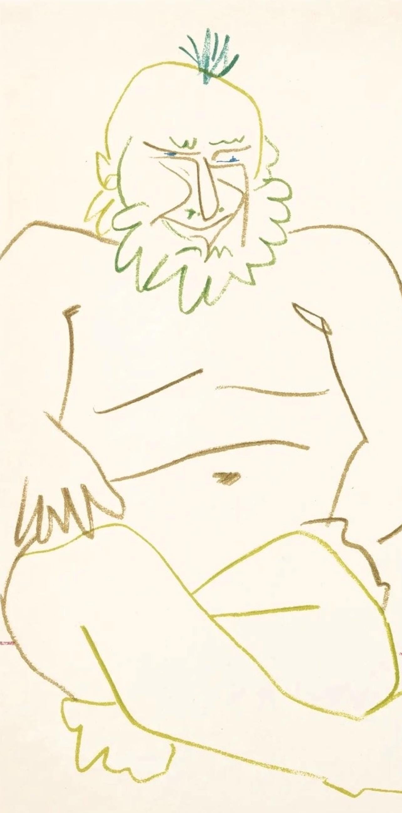 Pablo Picasso, Composition, Picasso and the Human Comedy, Verve: Revue Artistique et Littéraire, Limited Edition Lithograph