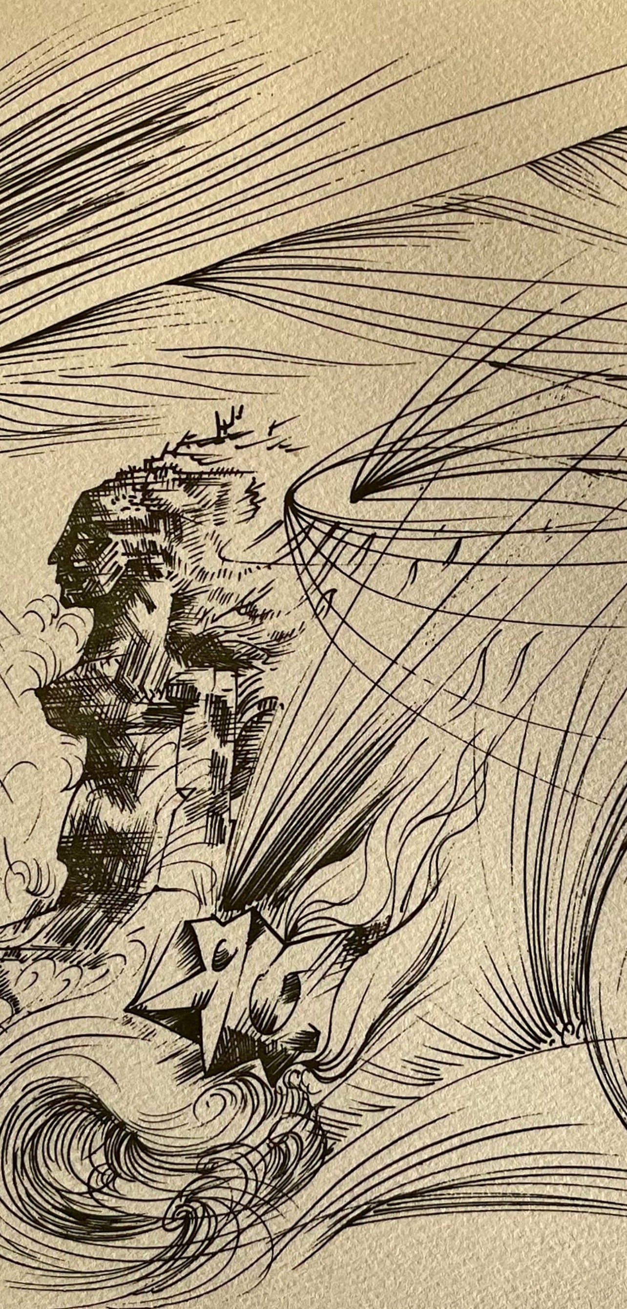 André Masson, Dessin pour la mythologie de l'être, Masson Dessins, Limited Edition Lithograph