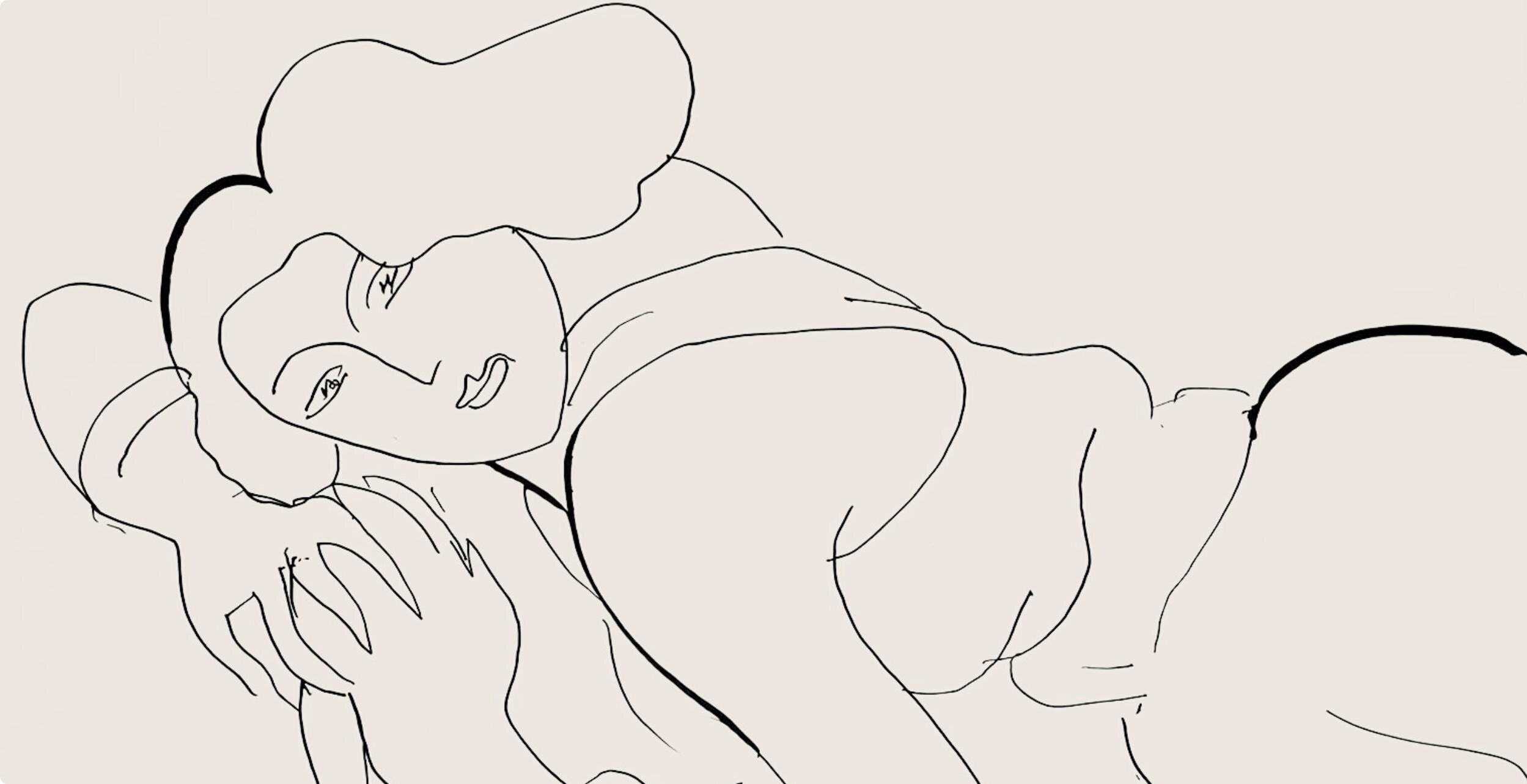 Henri Matisse, Série D, var. 5 (Duthuit 9), Henri Matisse, Dessins, Thèmes et variations, Limited Edition Lithograph