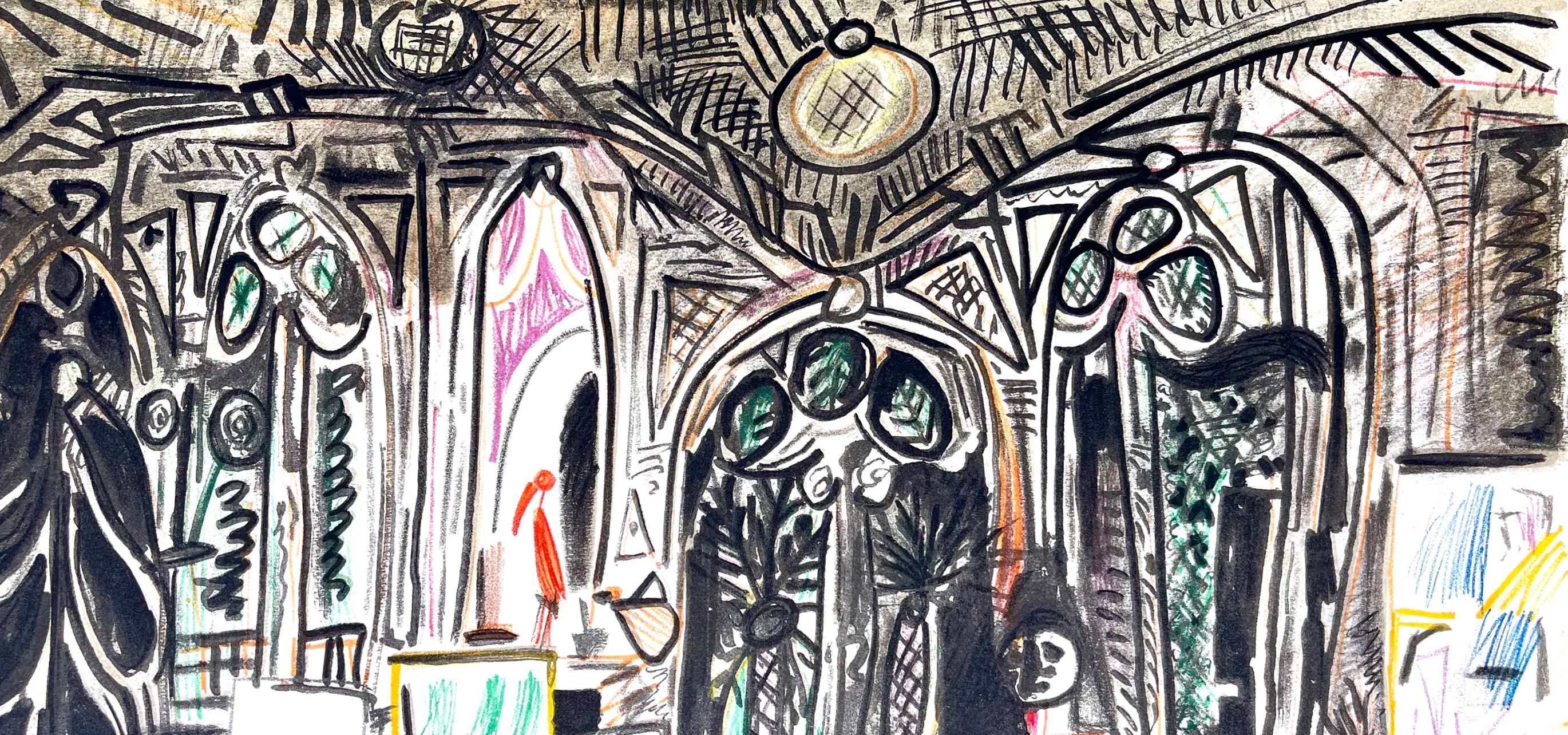 Pablo Picasso, Composition (Cramer 101), Carnet de la Californie, Limited Edition Lithograph