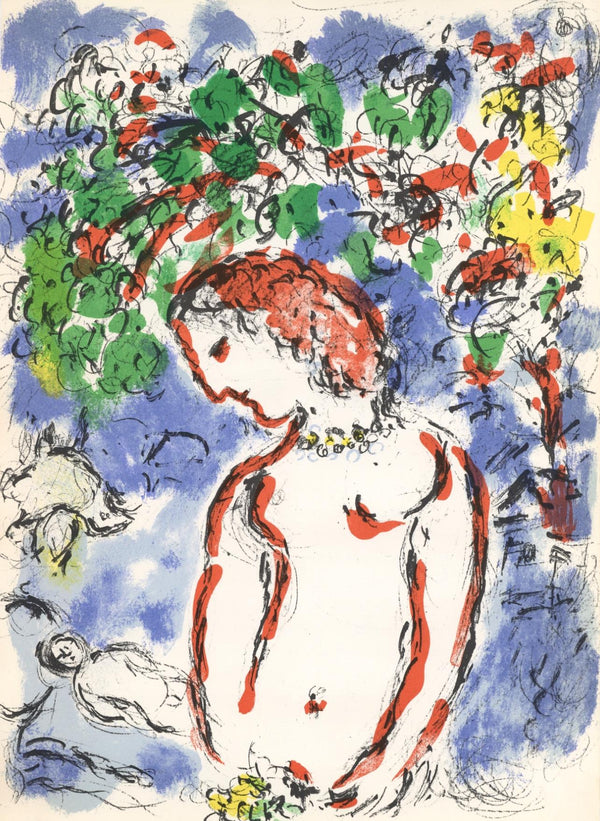 Marc Chagall, Composition (Cramer 91; Mourlot 650), Derrière le miroir, Limited Edition Lithograph