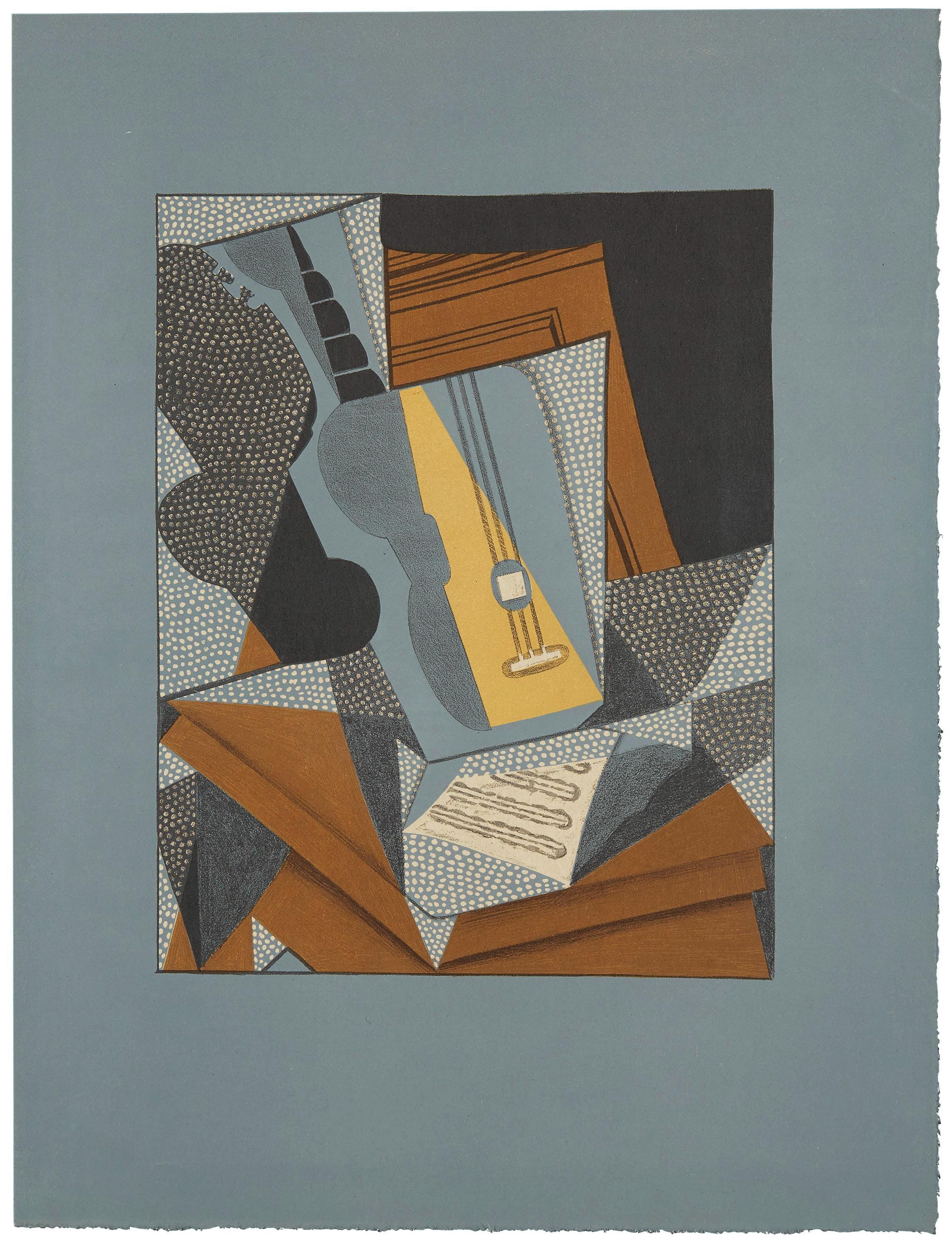 Juan Gris, Guitare (Kahnweiler 1969), Au Soleil du Plafond, Limited Edition Lithograph
