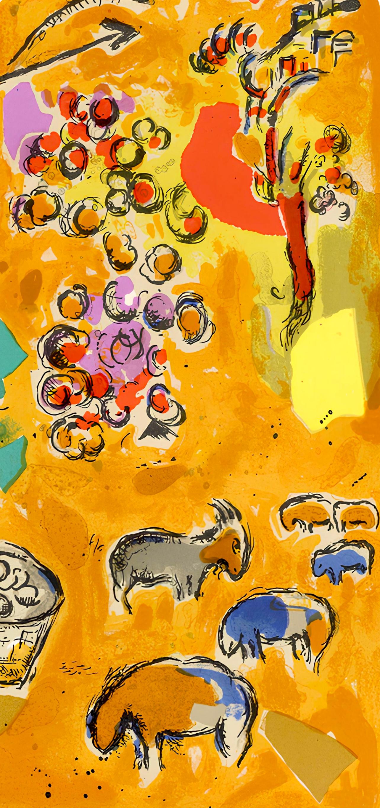 Marc Chagall, Tribe of Joseph, Jerusalem Windows, Limited Edition Lithograph