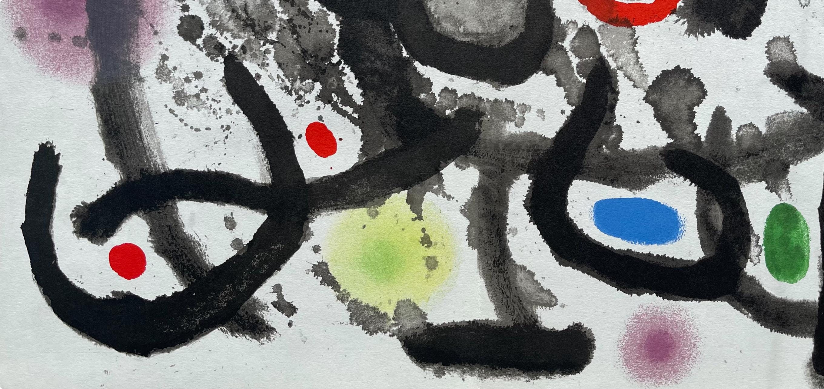 Joan Miró, Composition, Derrière le miroir, Limited Edition Lithograph