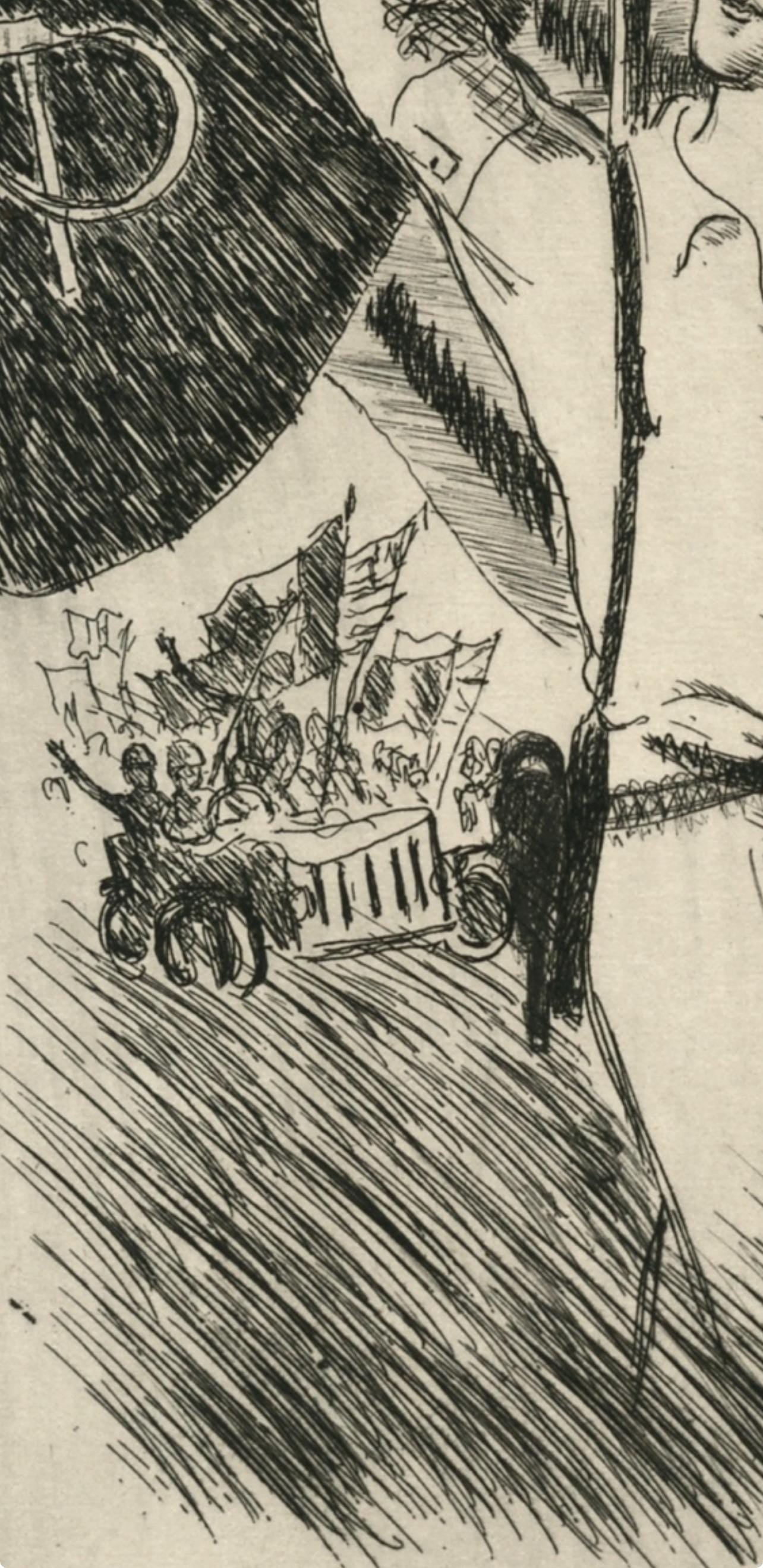 André Dignimont, Composition, Jours de gloire, Histoire de la libération de Paris, Limited Edition Etching