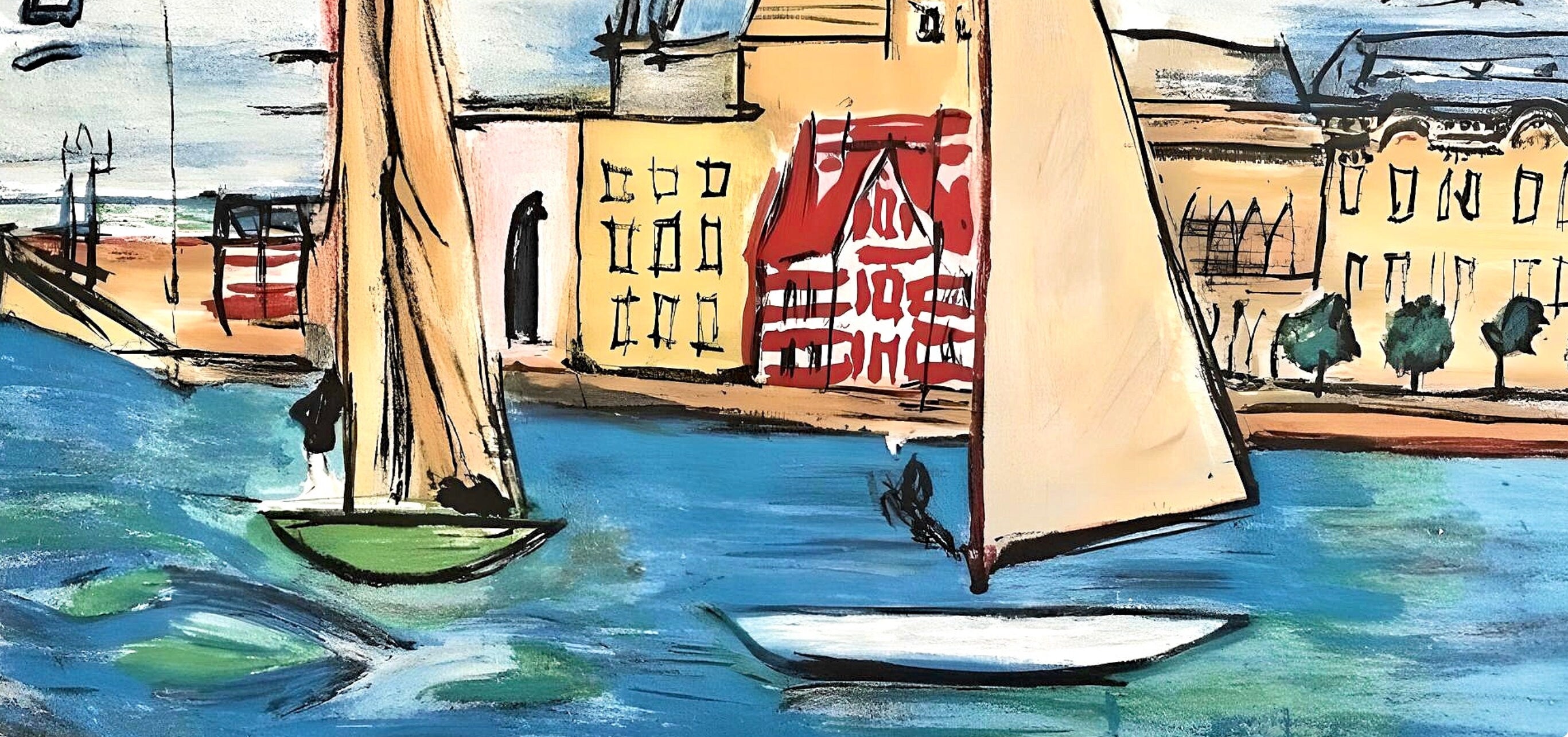 Raoul Dufy, Composition, Les Côtes Normandes, Limited Edition Lithograph