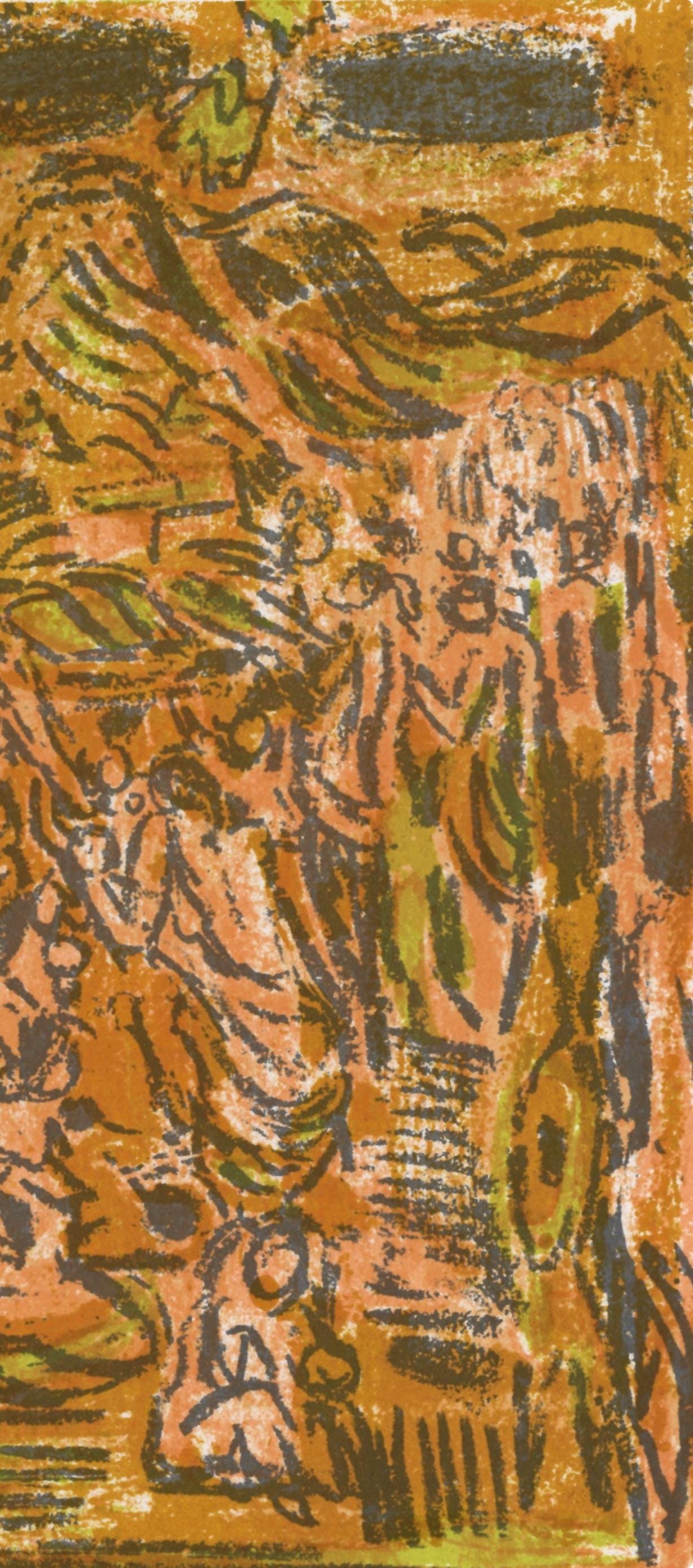 André Cottavoz, Composition, L'Odyssée, Limited Edition Lithograph