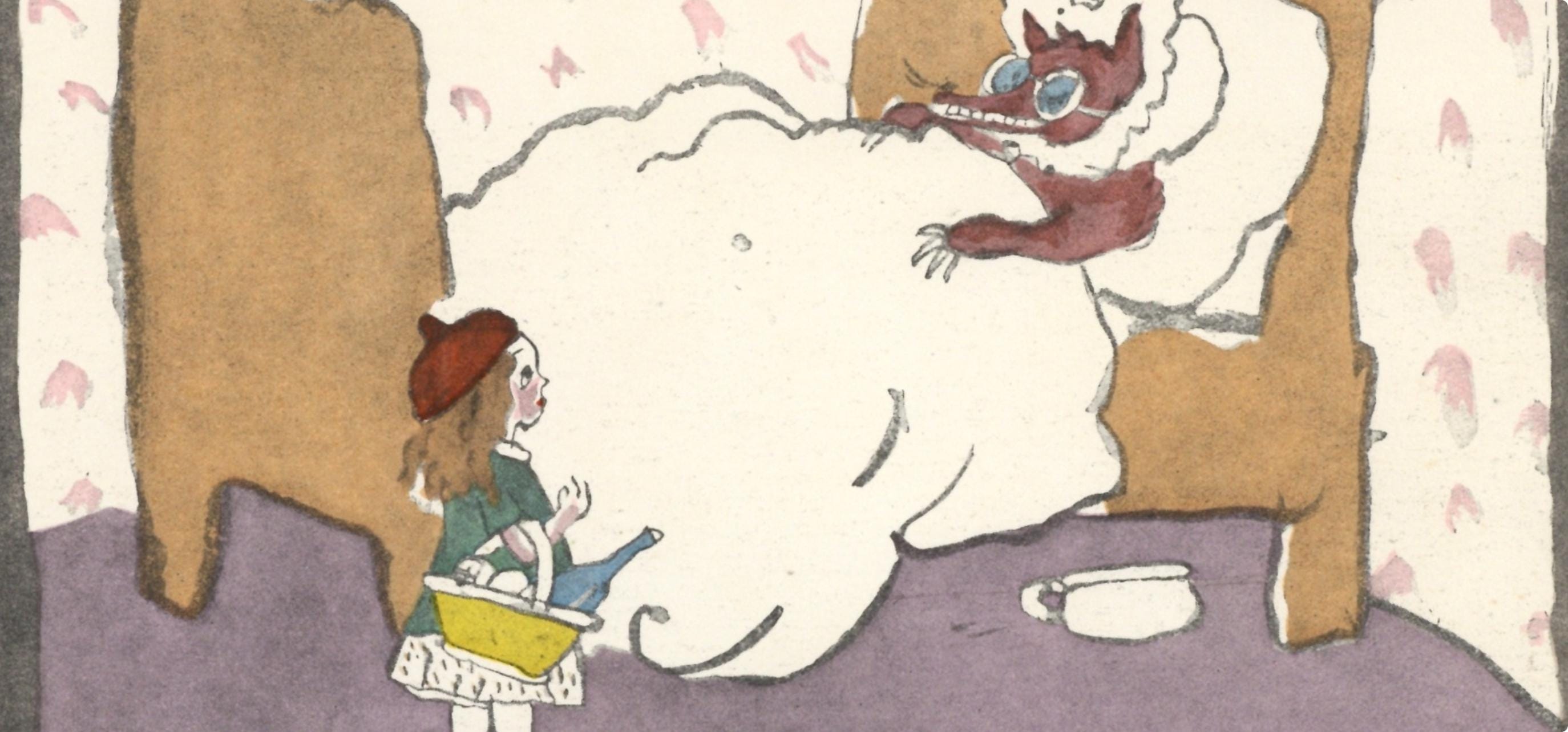 Jules Pascin, Little Red Riding Hood (Le chaperon rouge), XXe siècle, Limited Edition Lithograph
