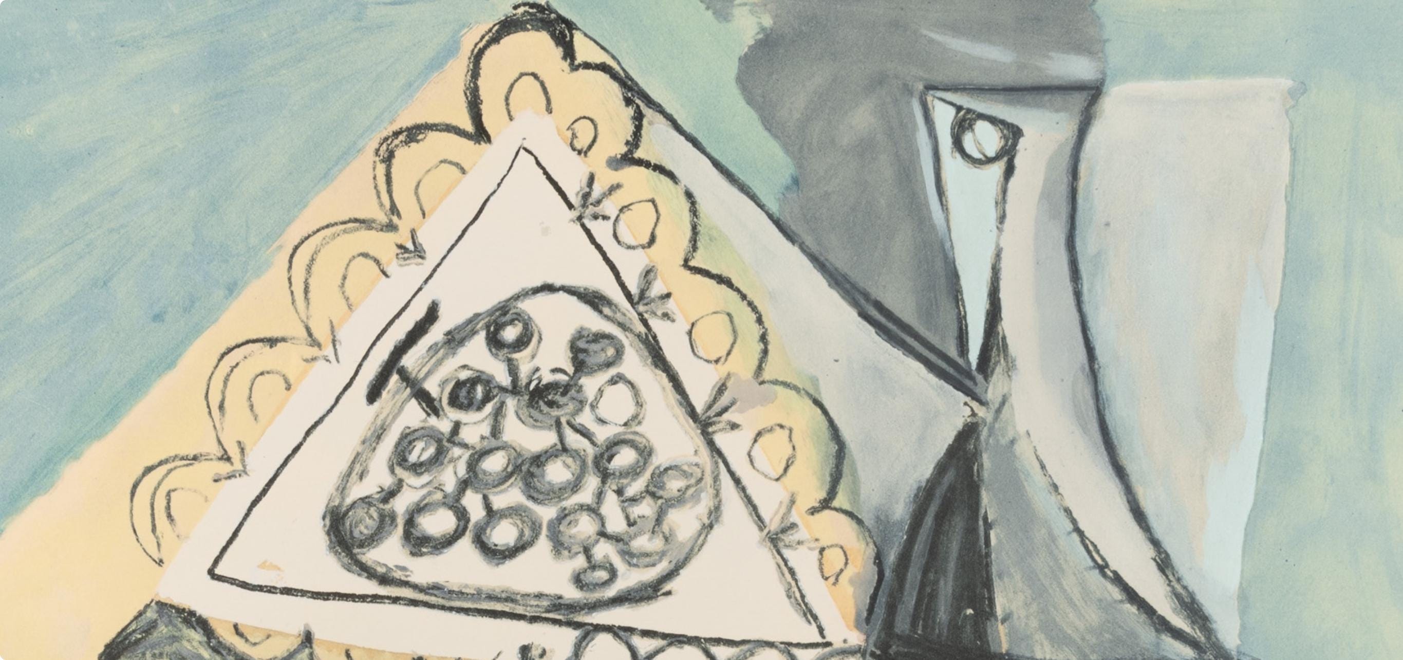 Pablo Picasso, Composition, Faunes et Flore d'Antibes, Limited Edition Lithograph