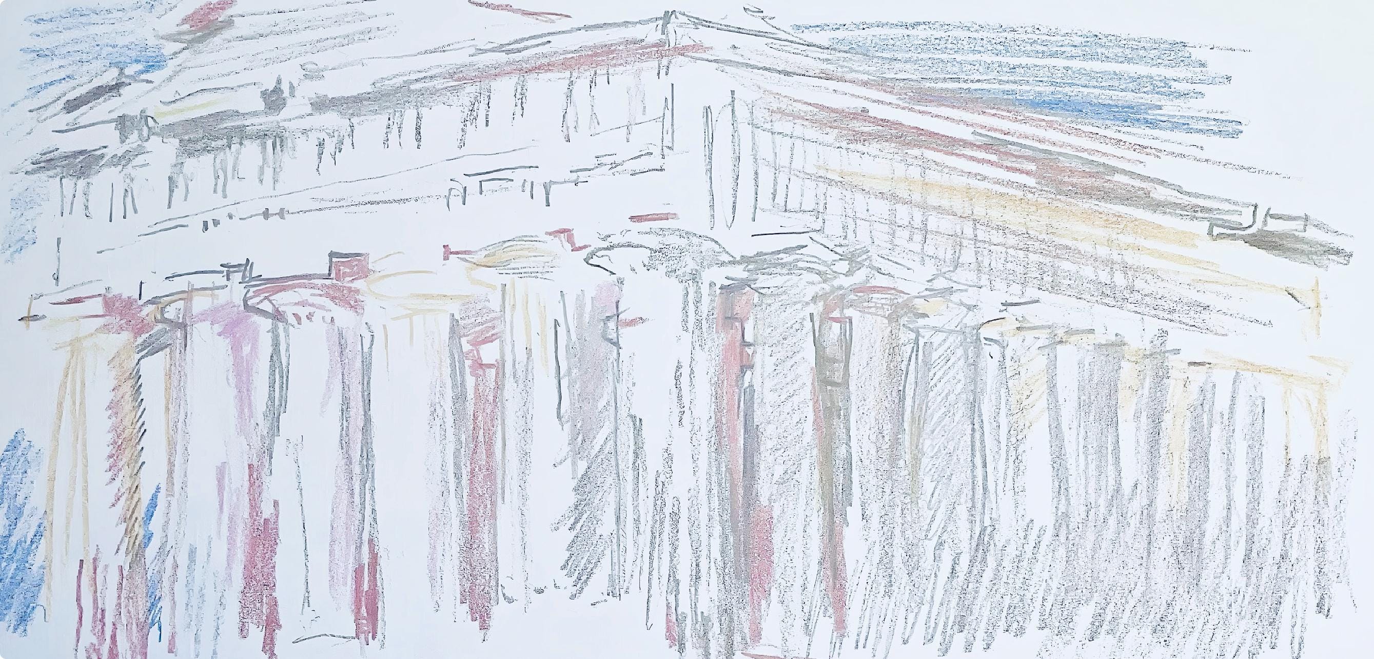 Oskar Kokoschka, Composition, Skizzenbuch der Italienischen Reise 1963, Limited Edition Lithograph