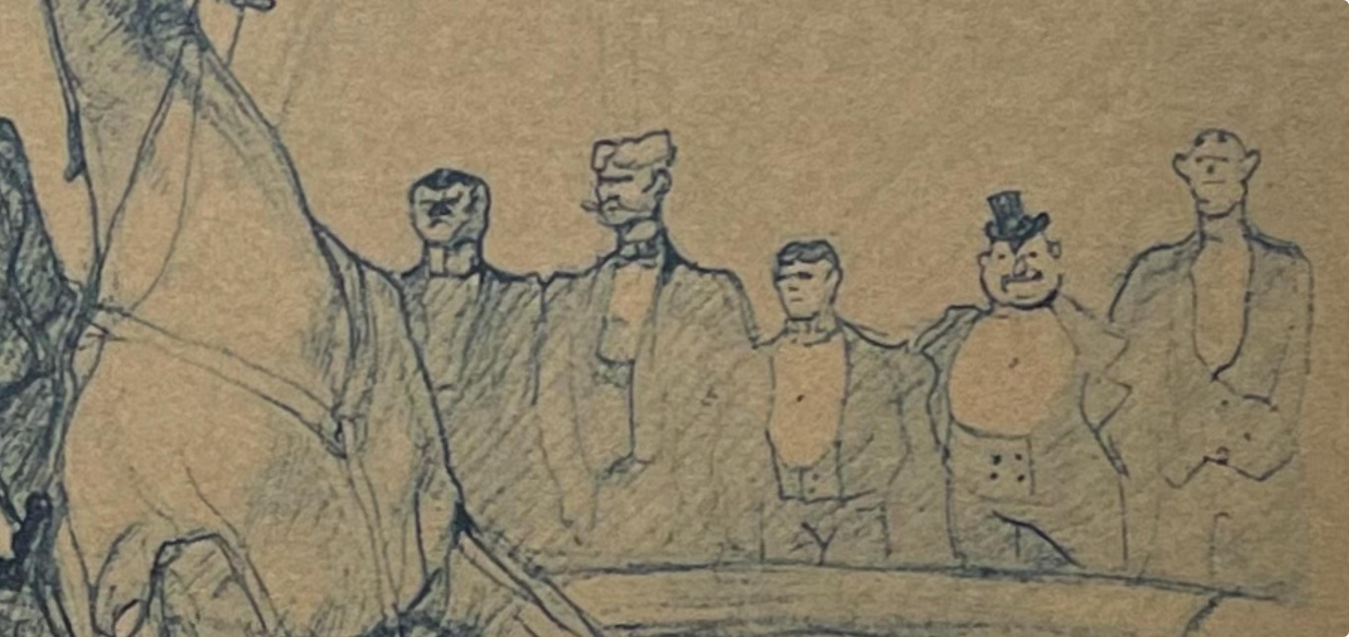 Henri de Toulouse-Lautrec, Haute École Equestrienne: Pointage, Henri de Toulouse-Lautrec, At the Circus, Limited Edition Lithograph