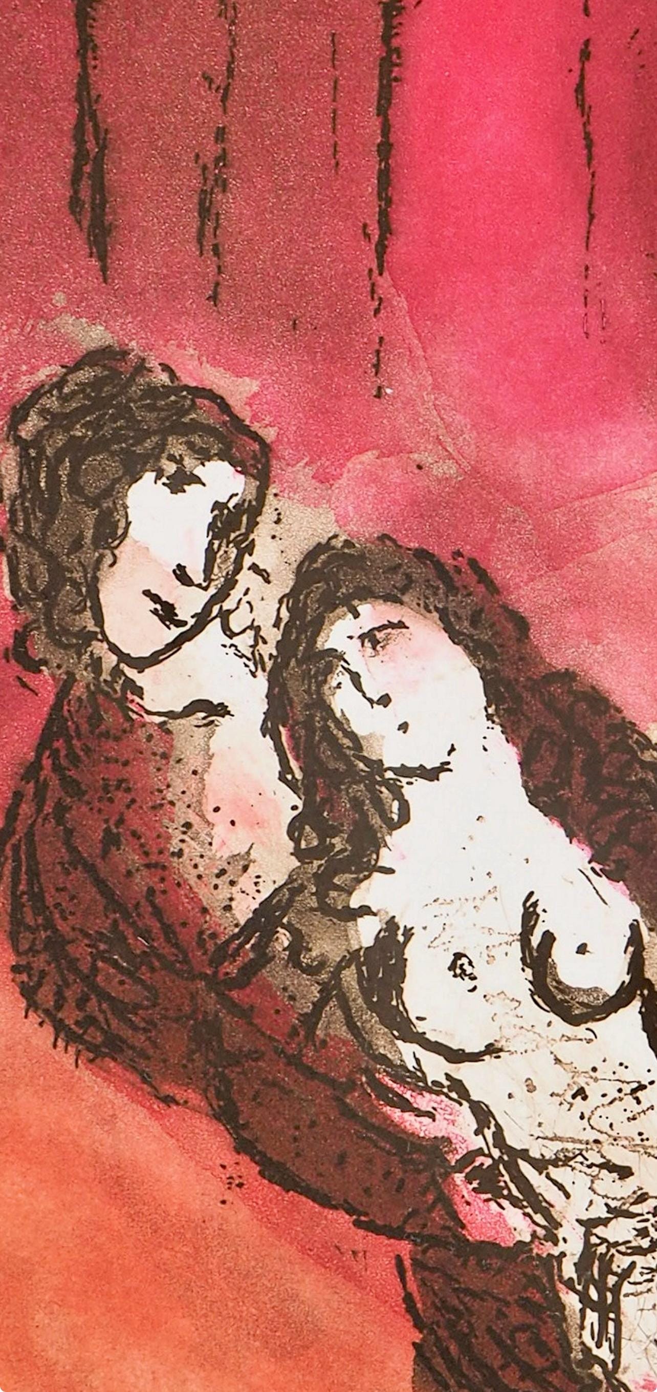 Marc Chagall, Grenade (Cramer 51; Kornfeld 121), Paroles peintes I, Limited Edition Etching