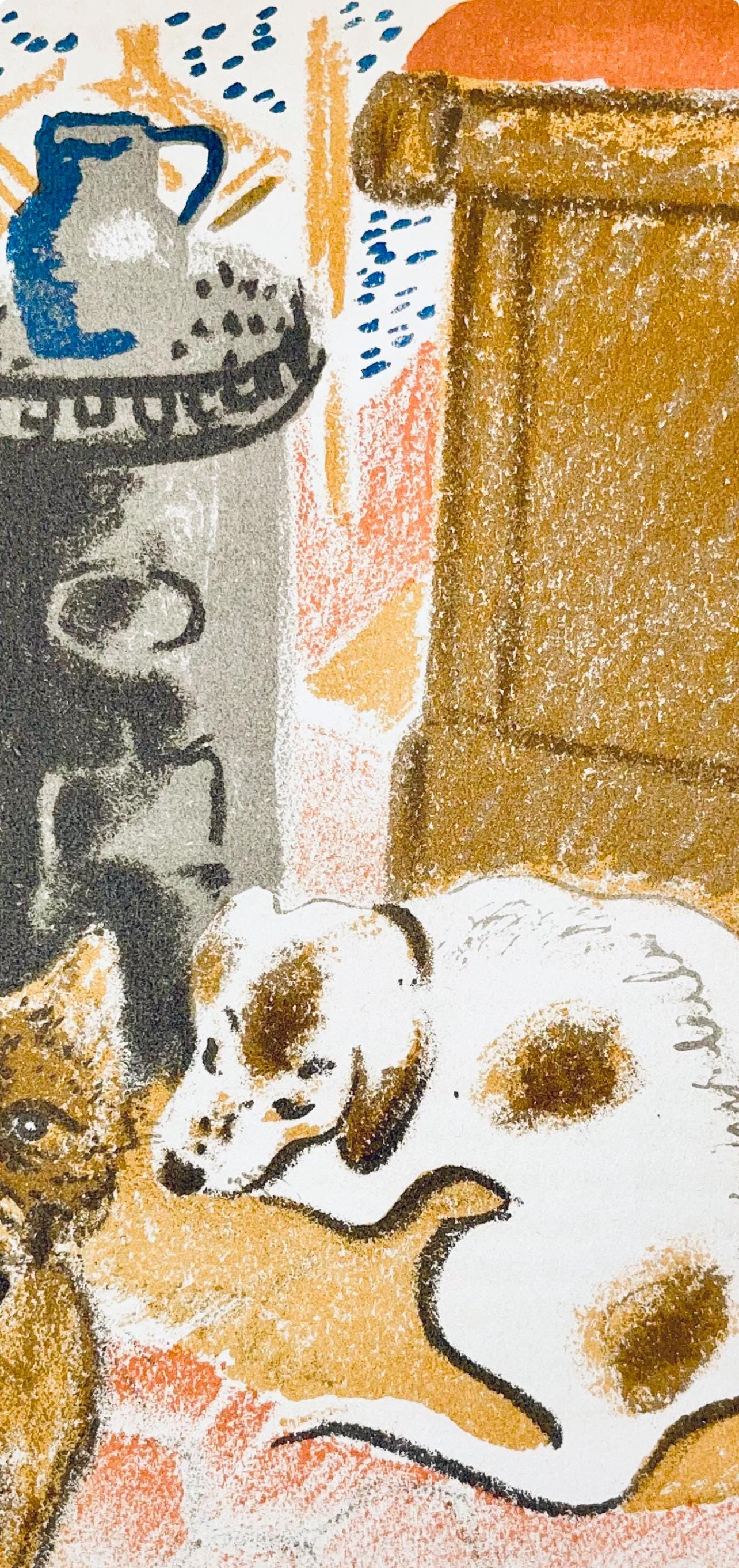 Maurice Mourlot, Composition, de Goupil a Margot, Histoires De Bêtes, Limited Edition Lithograph