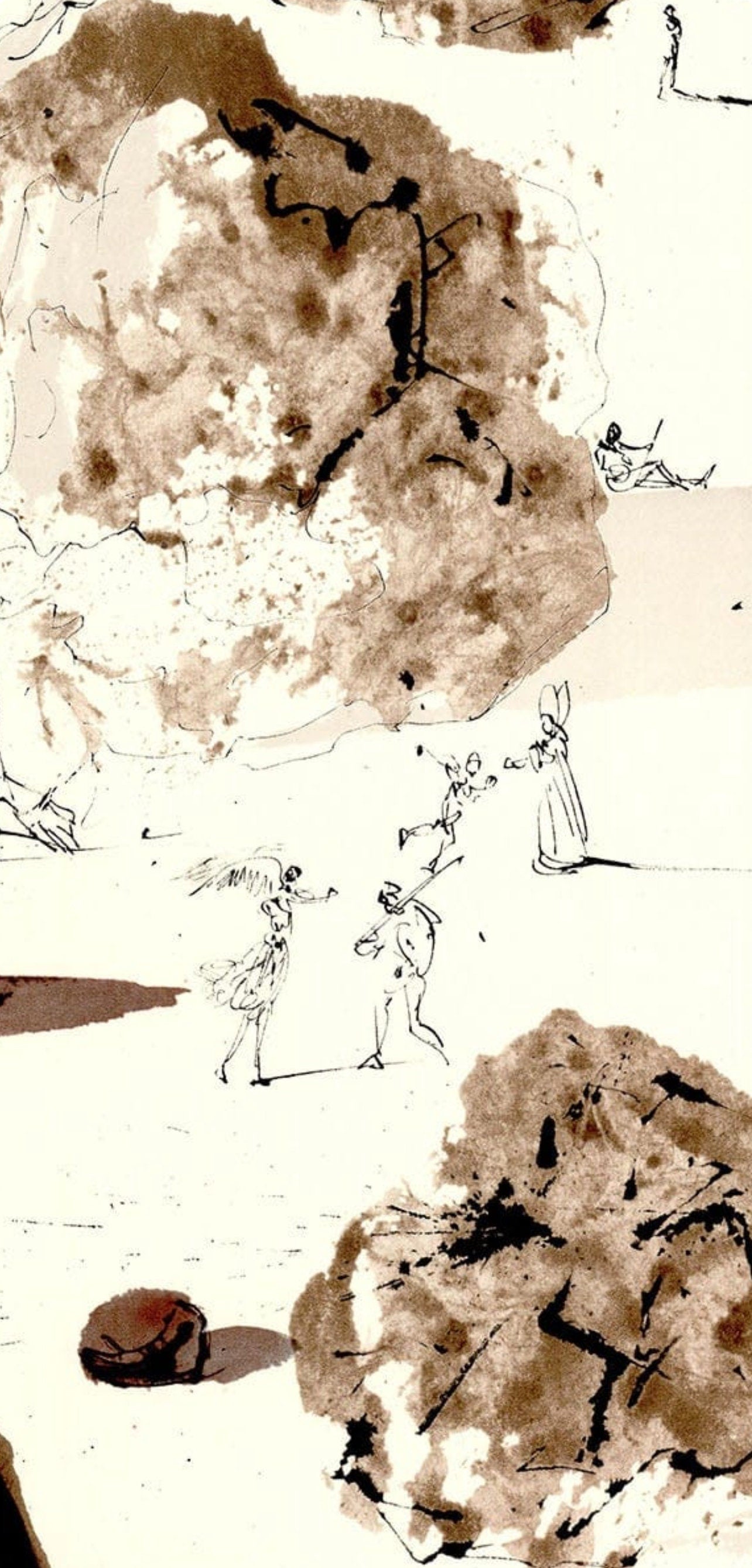 Salvador Dali, Composition (Michler/Löpsinger 1600; Field 69-3), Biblia Sacra, Limited Edition Lithograph
