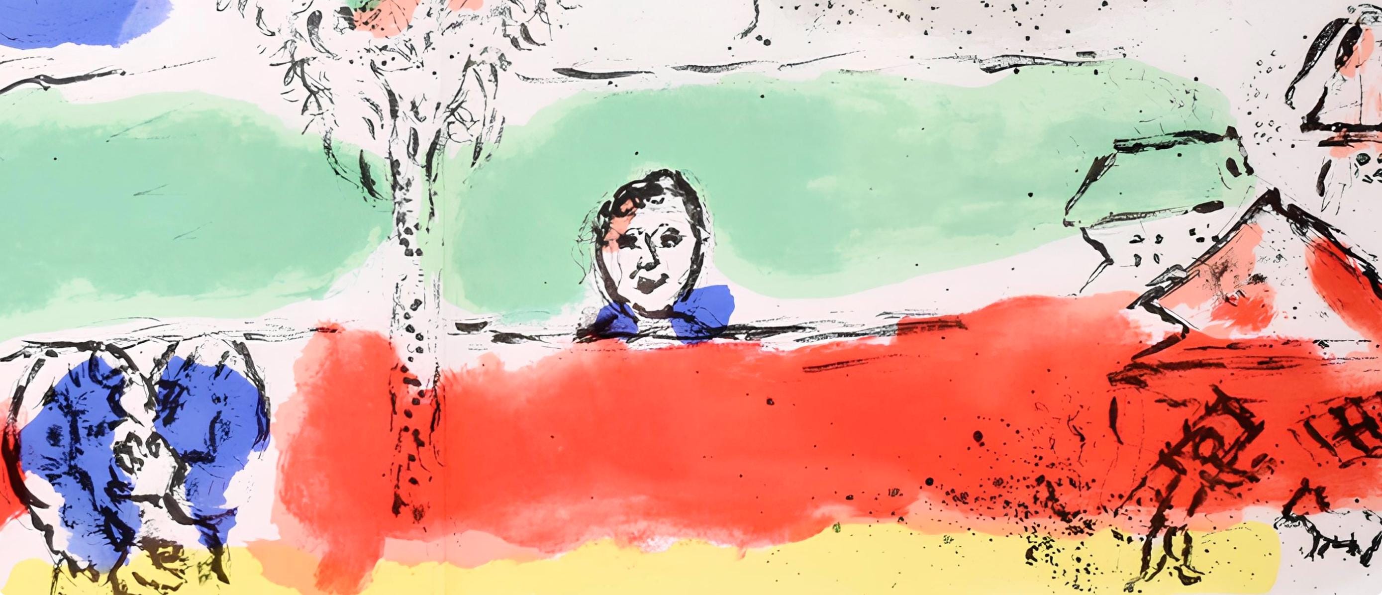 Marc Chagall, Le Fleuve vert (Mourlot 728), Chagall, Limited Edition Lithograph