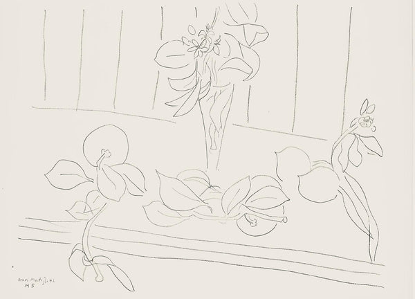 Henri Matisse, Série M, var. 5 (Duthuit 9), Henri Matisse, Dessins, Thèmes et variations, Limited Edition Lithograph