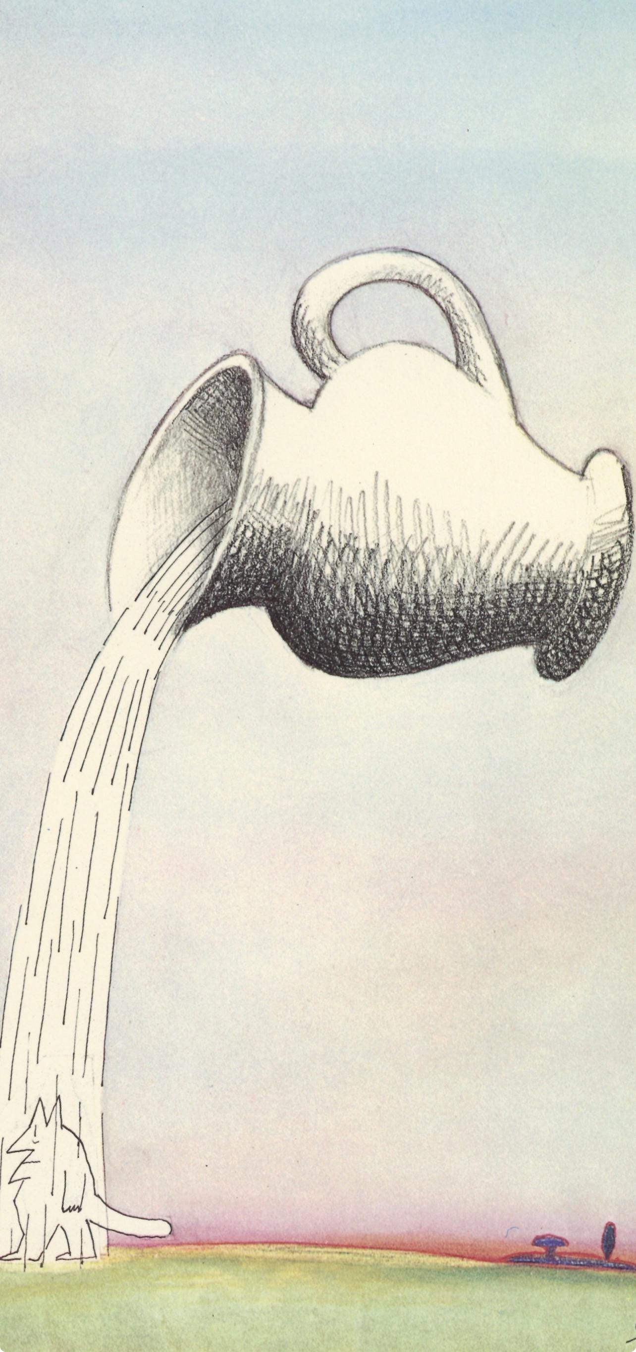 Saul Steinberg, Composition, Derrière le miroir, Limited Edition Lithograph
