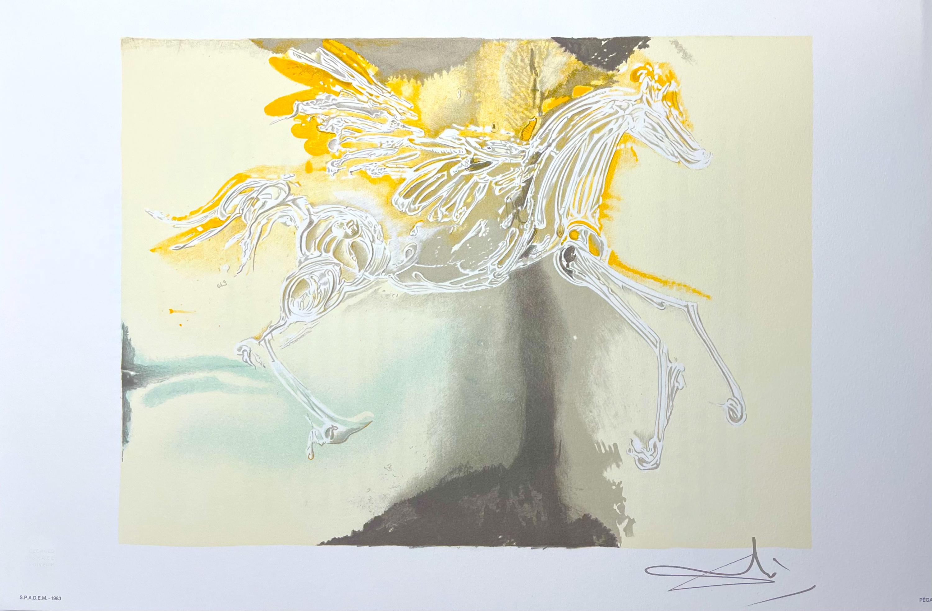 Salvador Dalí, Pégase, Les Chevaux de Dalí, Limited Edition Lithograph
