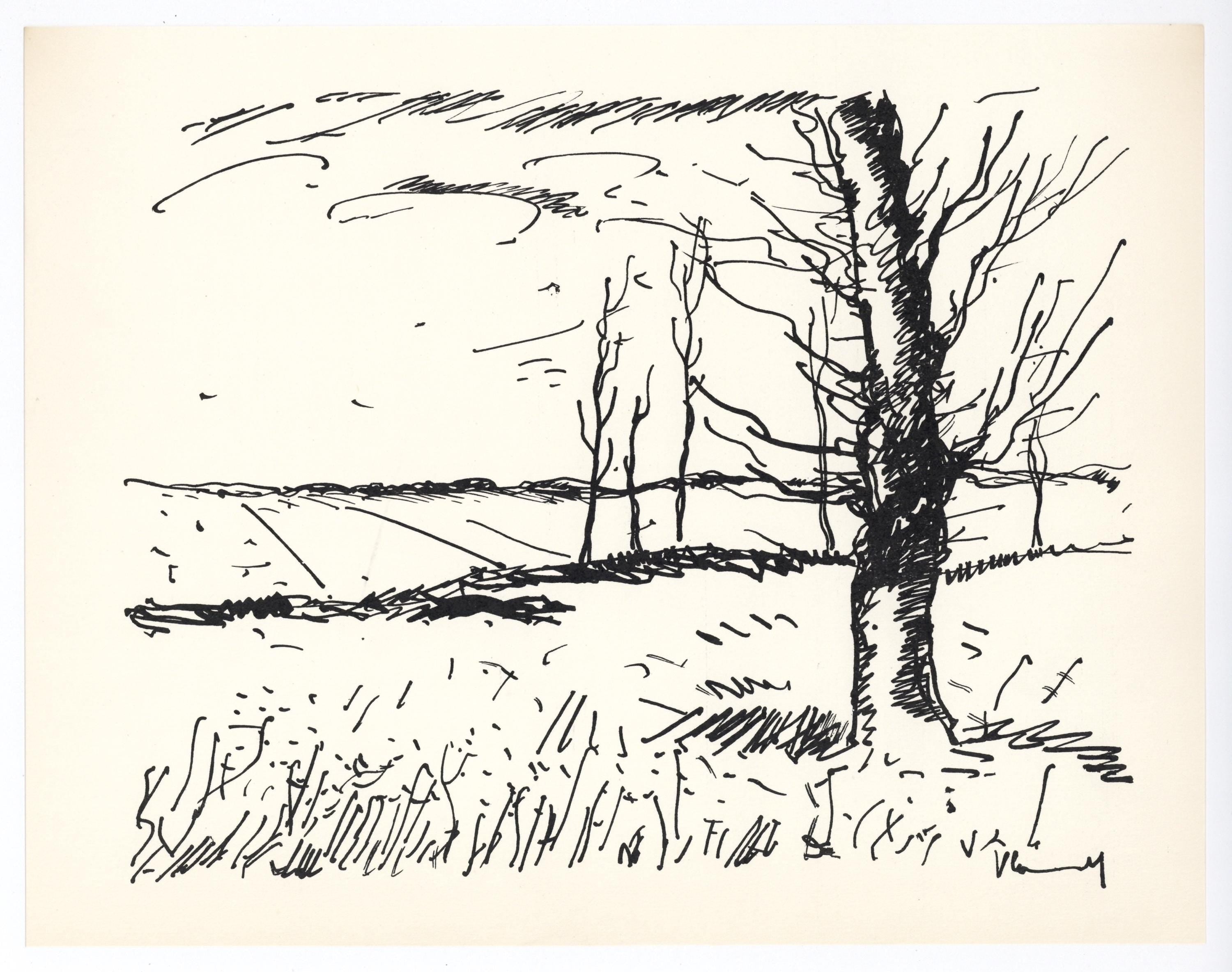 Maurice de Vlaminck, Vallee de l'Avre, Limited Edition Lithograph