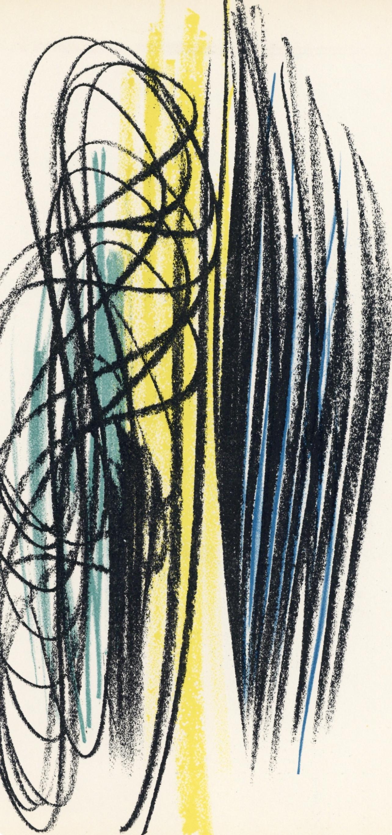 Hans Hartung, Composition, XXe siècle, Limited Edition Lithograph