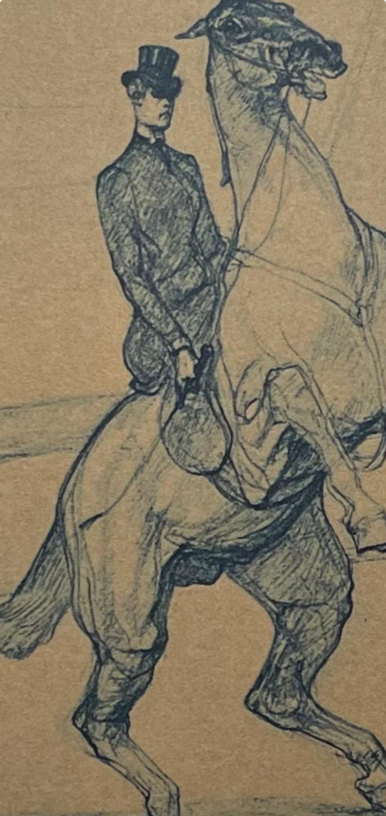 Henri de Toulouse-Lautrec, Haute École Equestrienne: Pointage, Henri de Toulouse-Lautrec, At the Circus, Limited Edition Lithograph