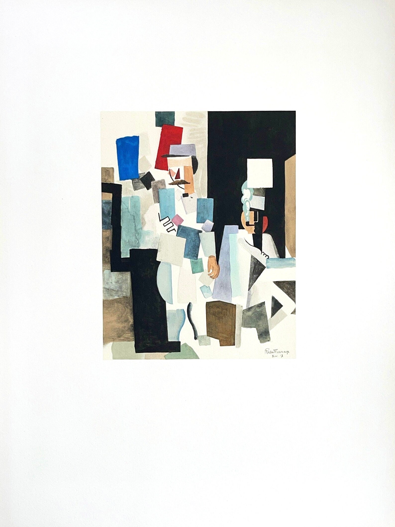 Roger de La Fresnaye, Scène militaire, Roger de La Fresnaye, Collection Pierre Lévy, Limited Edition Lithograph