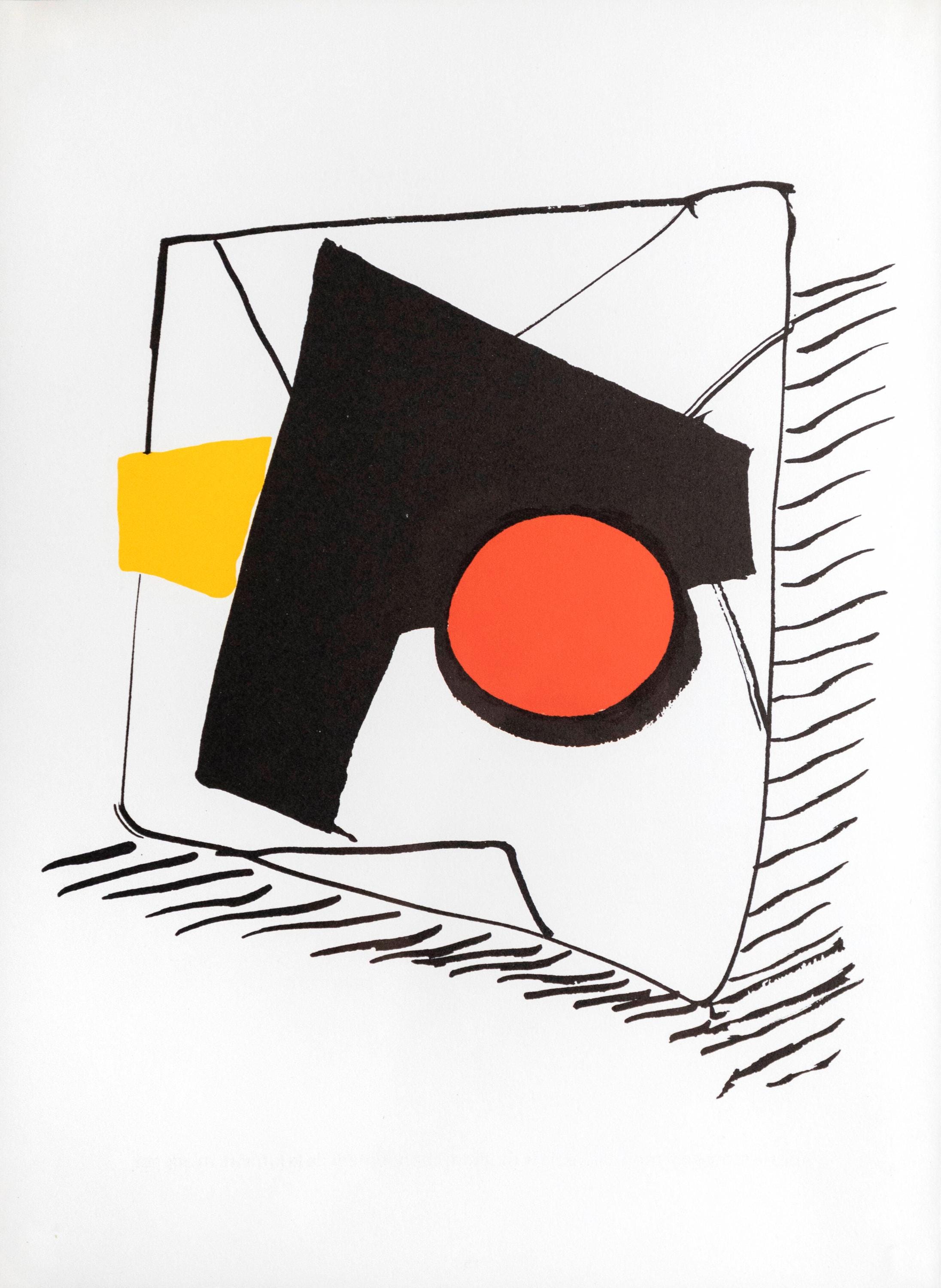 Alexander Calder, Composition, Derrière le miroir, Limited Edition Lithograph