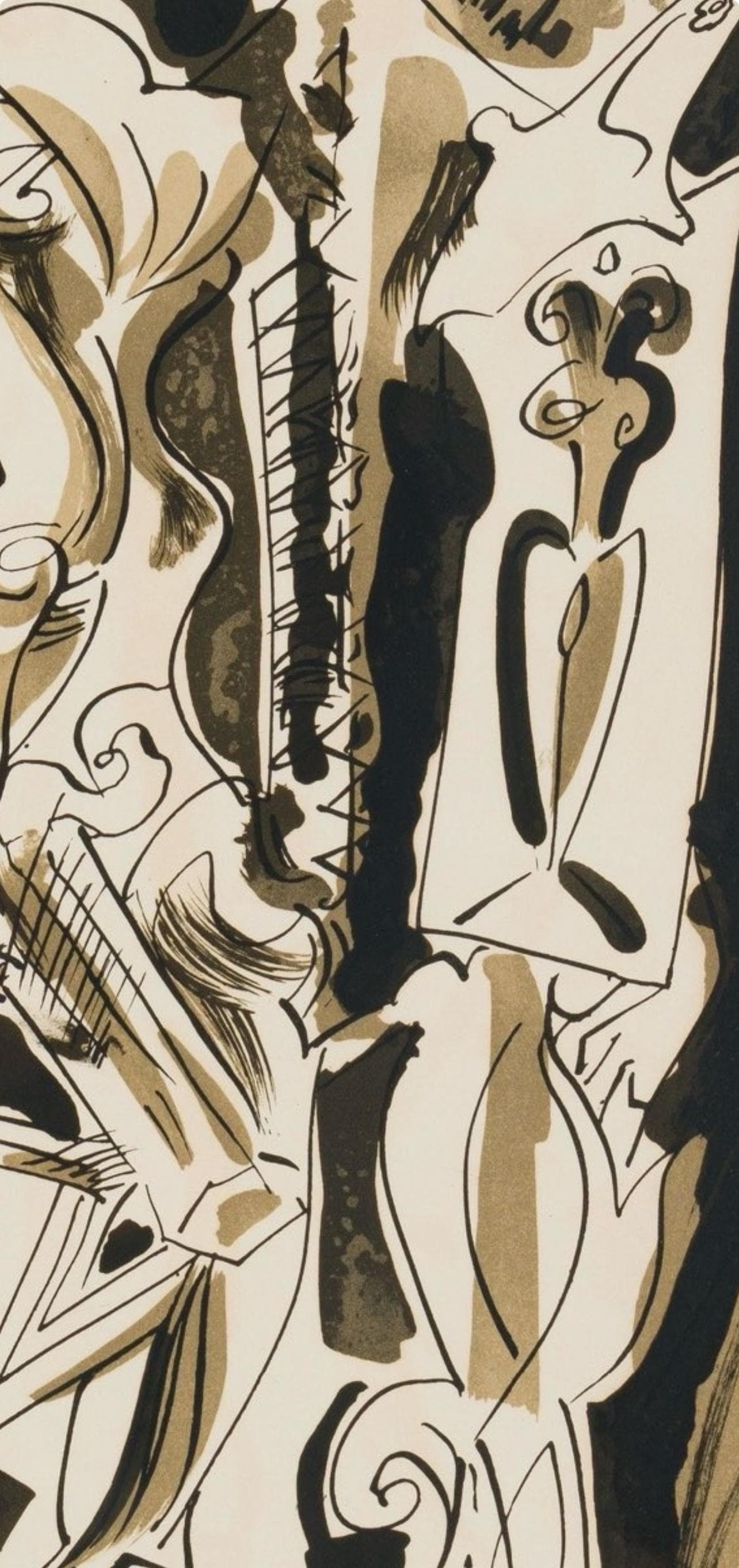 André Masson, Composition, XXe siècle, Limited Edition Lithograph