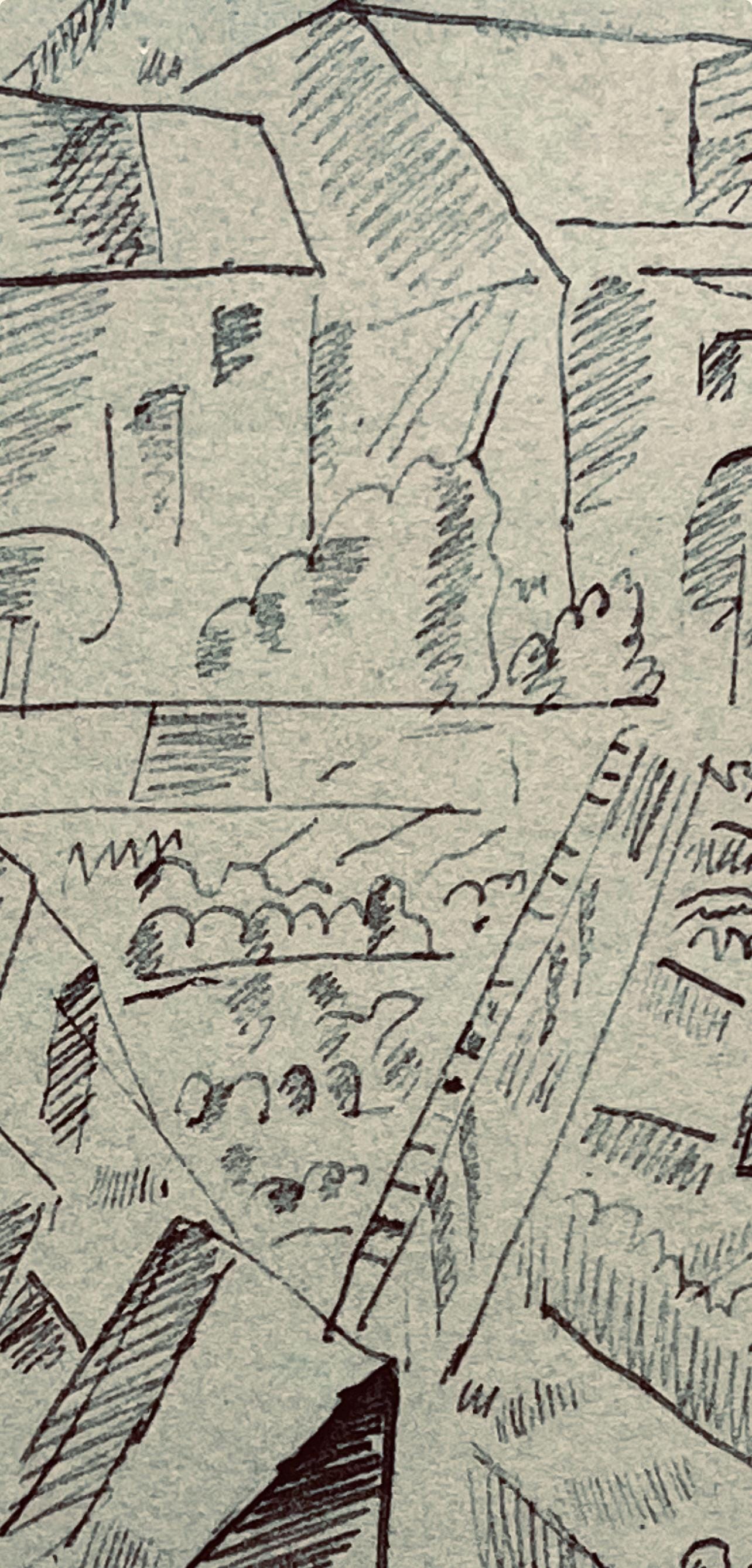 Fernand Léger, Paysage En Argonne, Fernand Léger, Dessins de Guerre, Limited Edition Lithograph