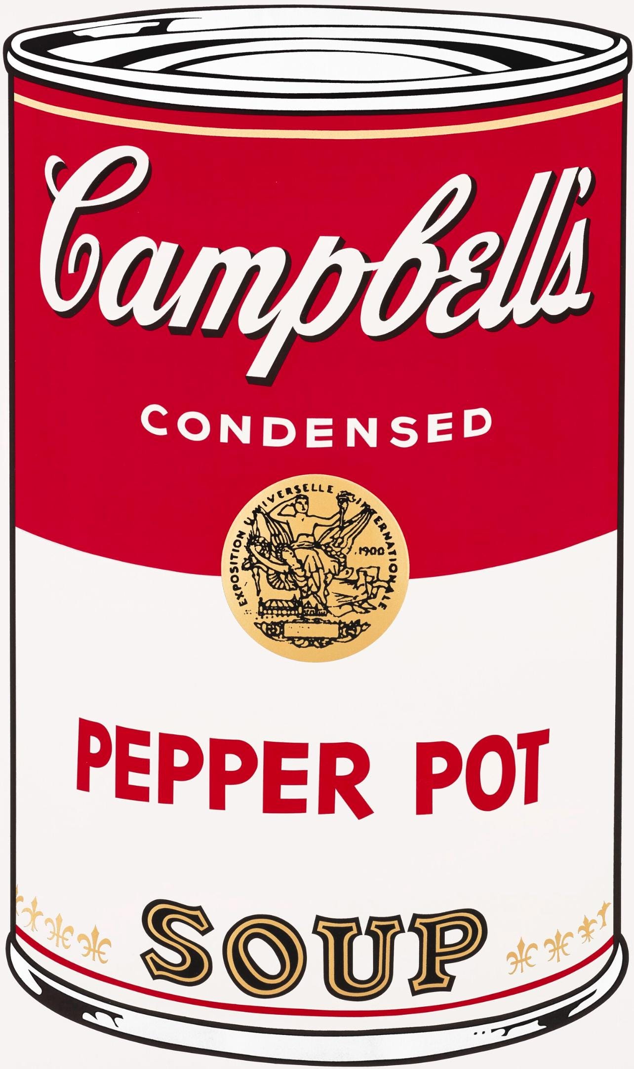 Andy Warhol, Campbell’s Soup, Pepper Pot, Official Edition, Sunday B. Morning, Silkscreen