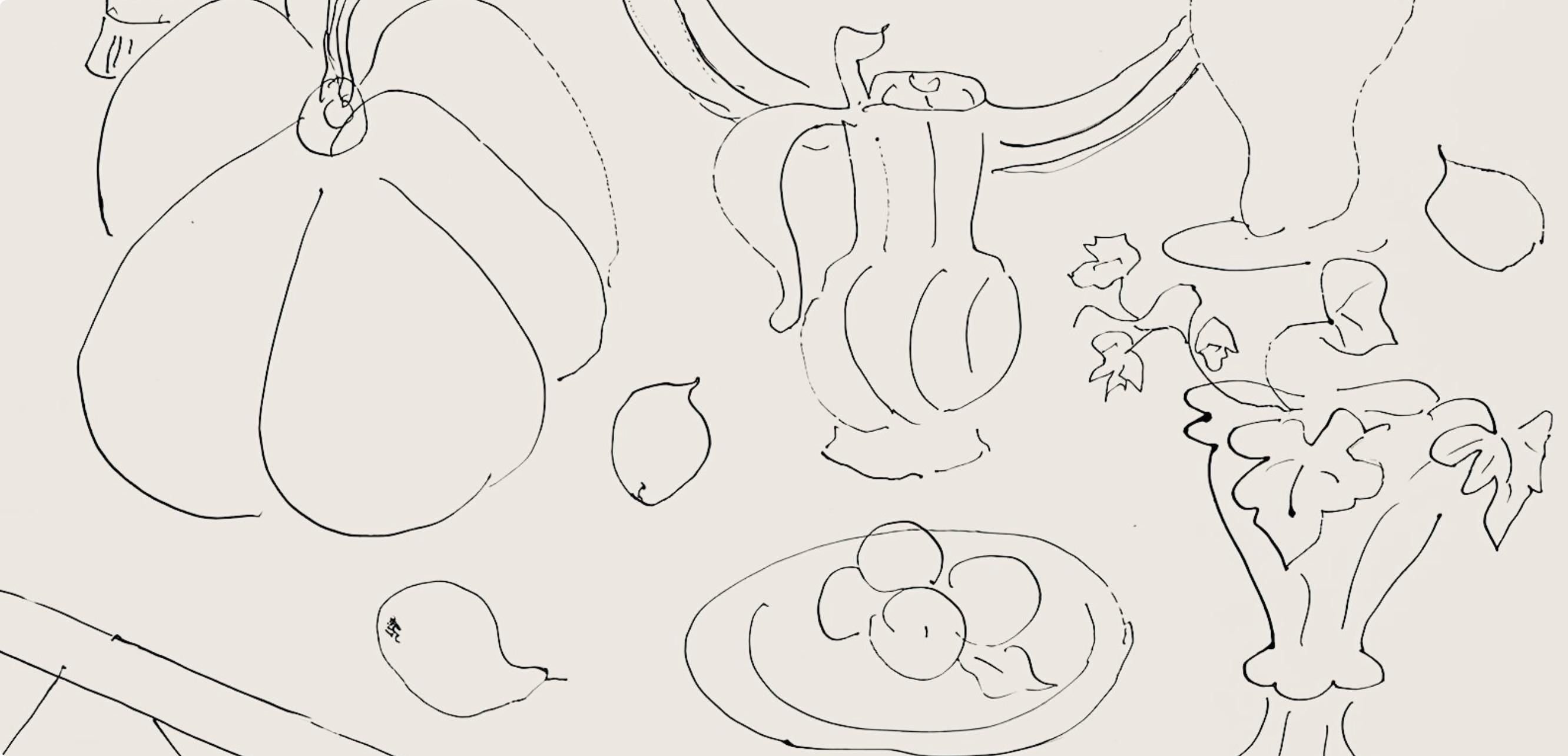 Henri Matisse, Série G, var. 6 (Duthuit 9), Henri Matisse, Dessins, Thèmes et variations, Limited Edition Lithograph