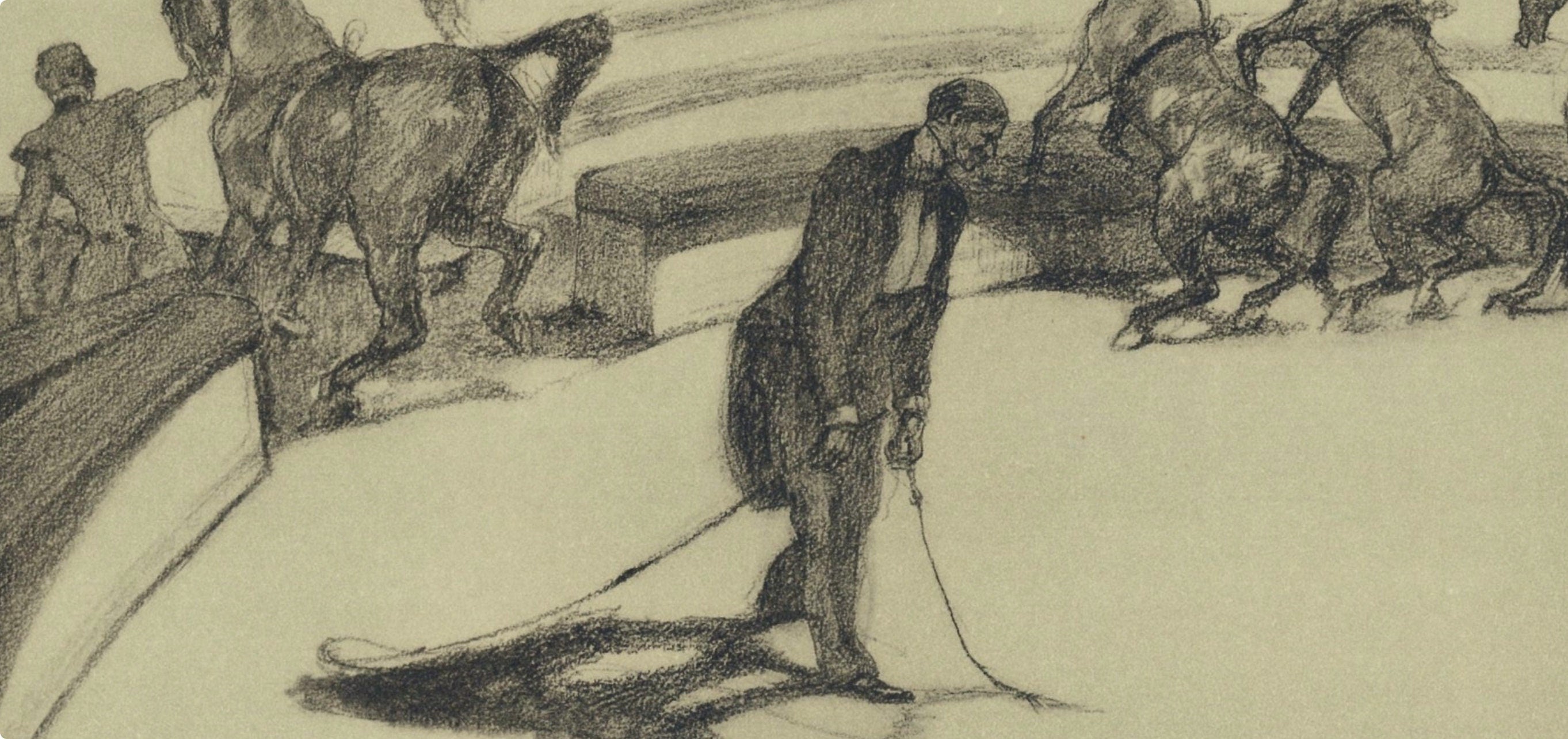 Henri de Toulouse-Lautrec, Chevaux en liberte, The Circus by Toulouse-Lautrec, Limited Edition Lithograph