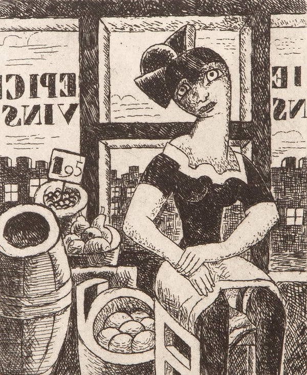 Marcel Gromaire, Composition, Vers un monde volage, Limited Edition Etching