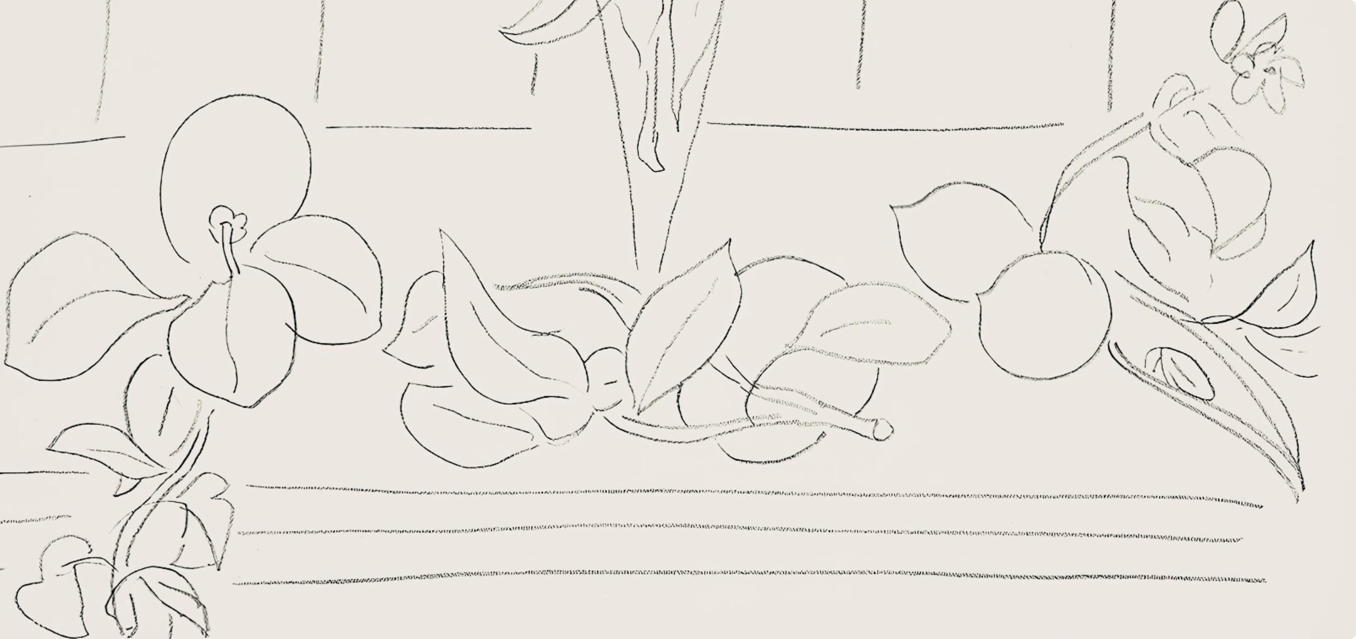 Henri Matisse, Série M, var. 6 (Duthuit 9), Henri Matisse, Dessins, Thèmes et variations, Limited Edition Lithograph
