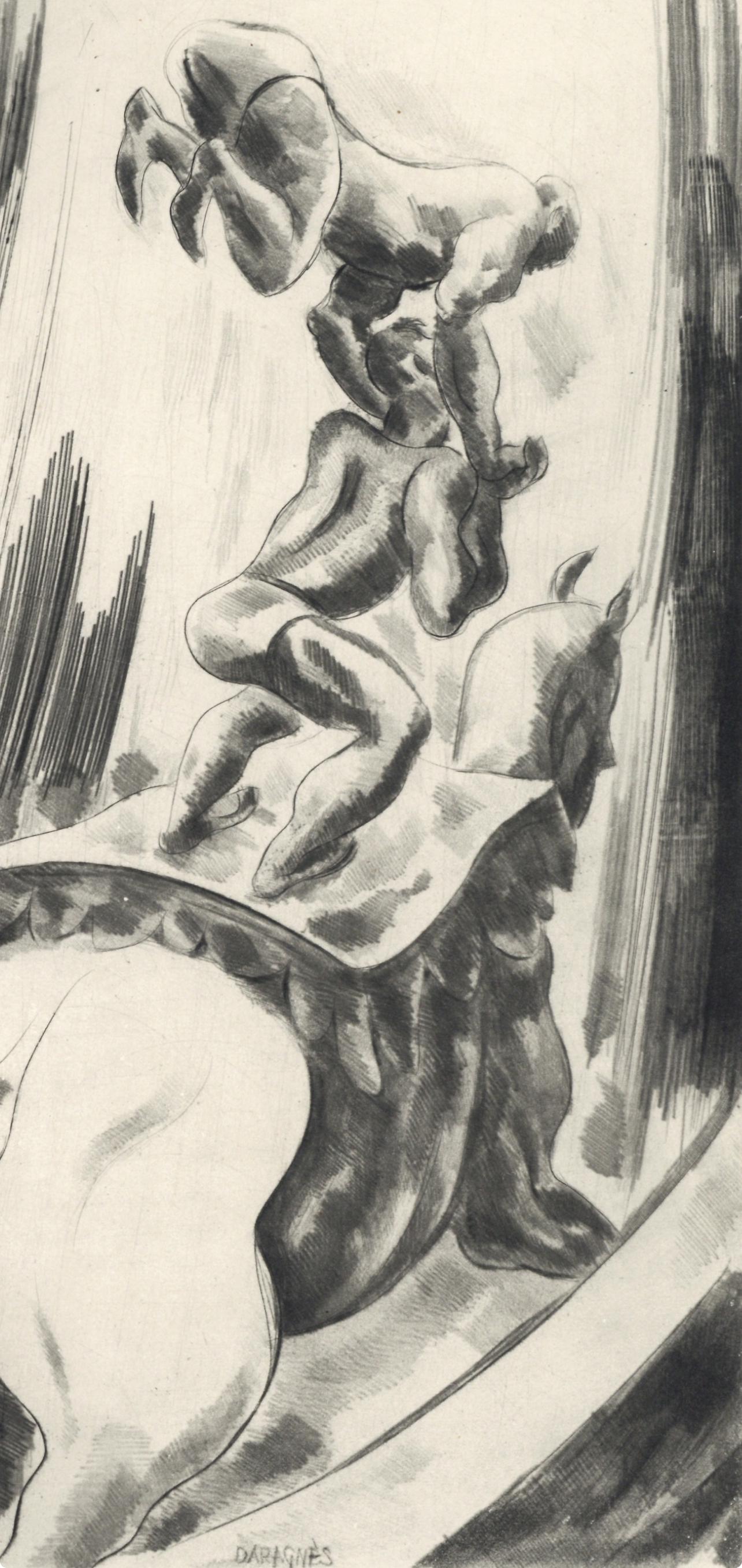 Jean-Gabriel Daragnès, Composition, Alternance, Limited Edition Etching