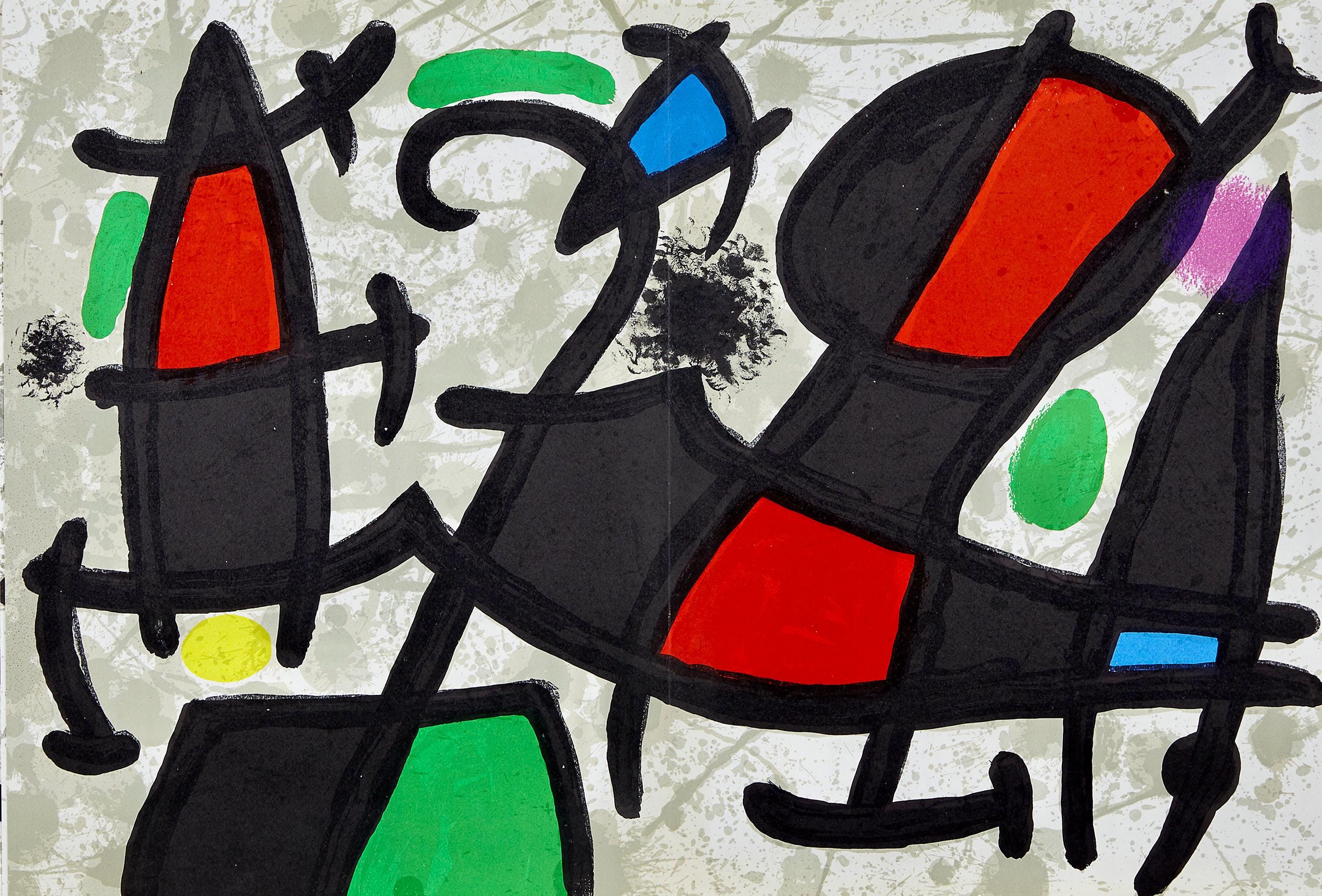 Joan Miró, Composition, Derrière le miroir, Limited Edition Lithograph