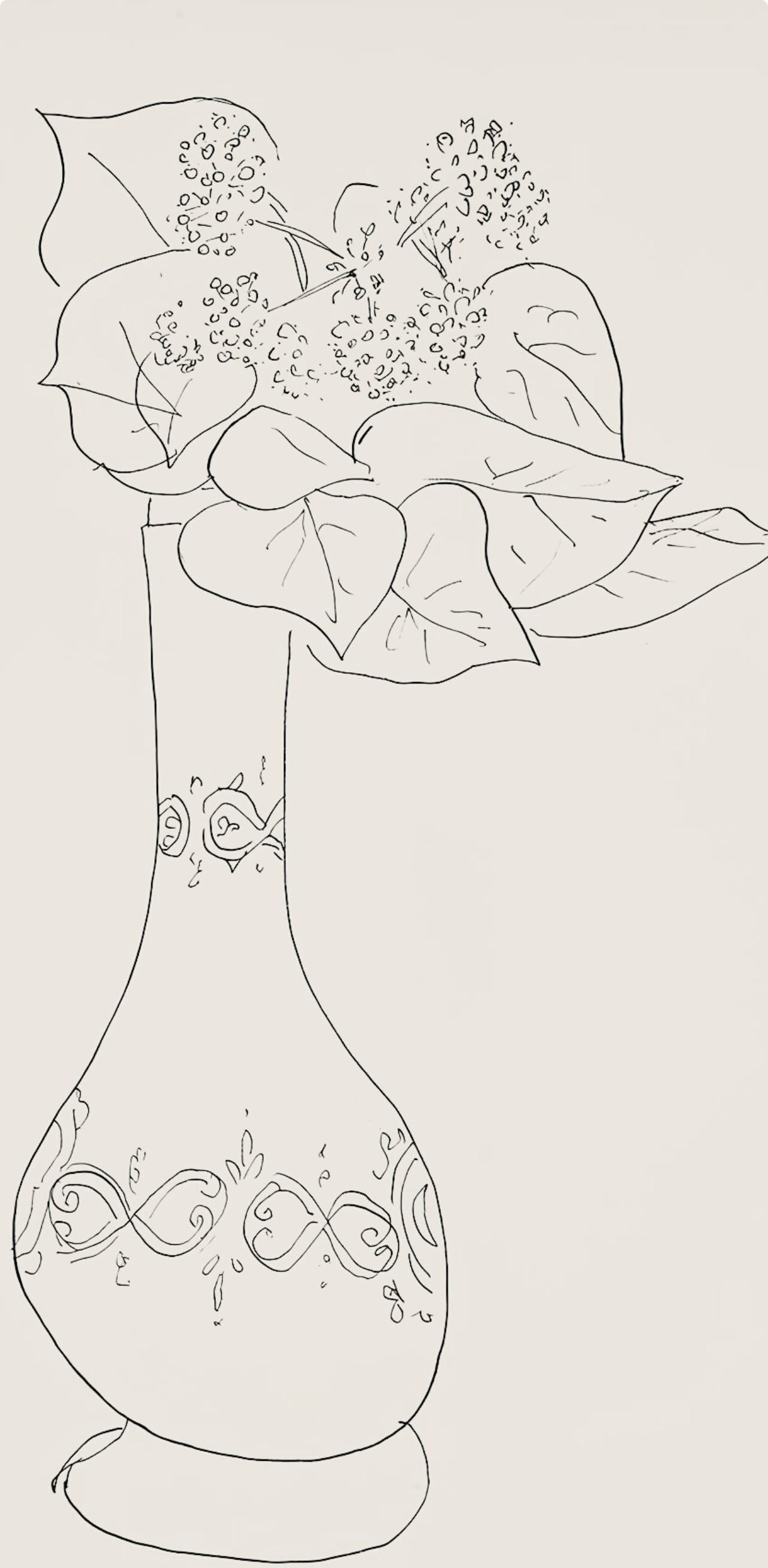 Henri Matisse, Série J, var. 1 (Duthuit 9), Henri Matisse, Dessins, Thèmes et variations, Limited Edition Lithograph