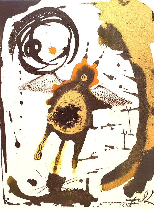 Salvador Dali, Composition (Michler/Löpsinger 1600; Field 69-3), Biblia Sacra, Limited Edition Lithograph