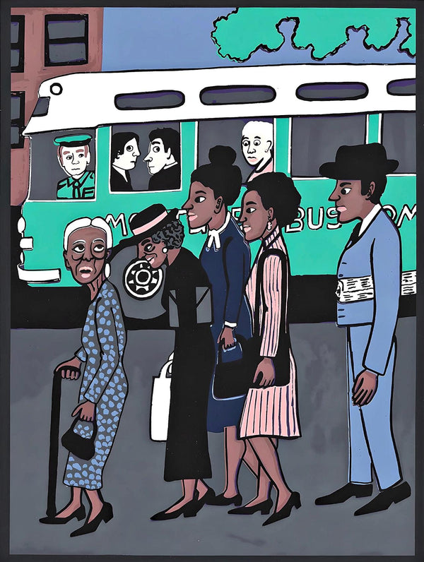 Faith Ringgold, Montgomery Bus Boycott, Letter from Birmingham City Jail, Limited Edition Silkscreen