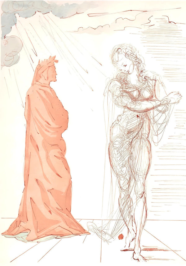 Salvador Dali, Reassurance (Michler/Löpsinger 1039-1138; Field 189-200), La Divine Comédie, Limited Edition Woodcut