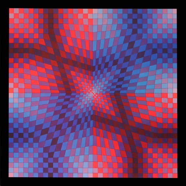 Victor Vasarely, Composition, Progressions I, Limited Edition Héliogravure