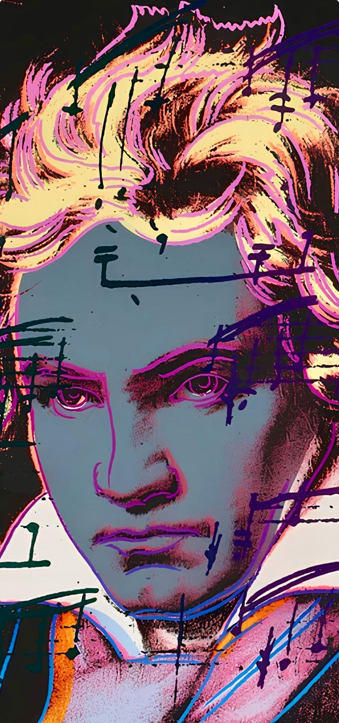 Andy Warhol, Beethoven, nº393, Official Limited Edition, Sunday B. Morning, Silkscreen