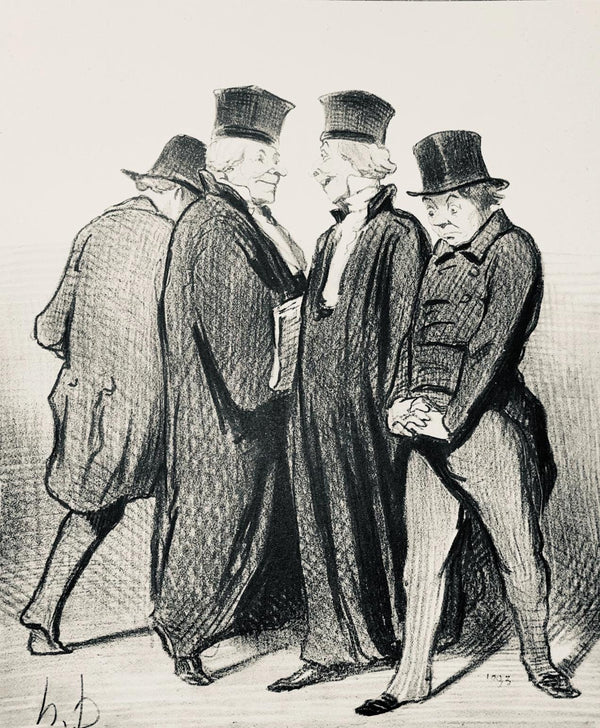 Honoré Daumier, Composition, Honoré Daumier, Law and Justice, Limited Edition Lithograph